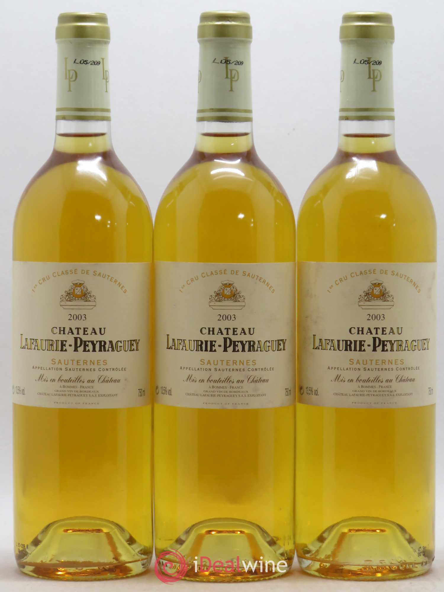 Château Lafaurie-Peyraguey 1er Grand Cru Classé 2003 - Lotto di 12 bottiglie - 2