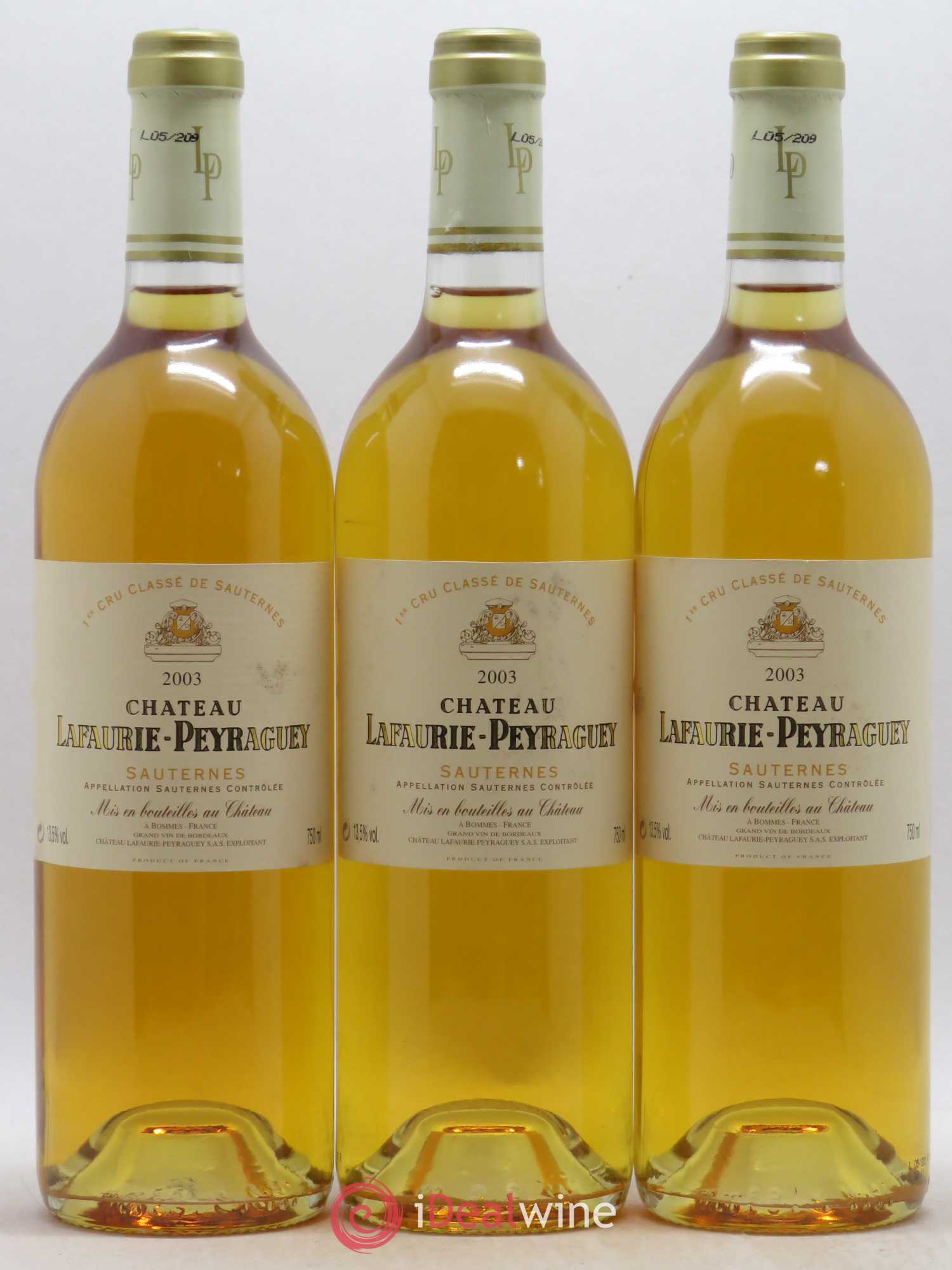 Château Lafaurie-Peyraguey 1er Grand Cru Classé 2003 - Lotto di 12 bottiglie - 3