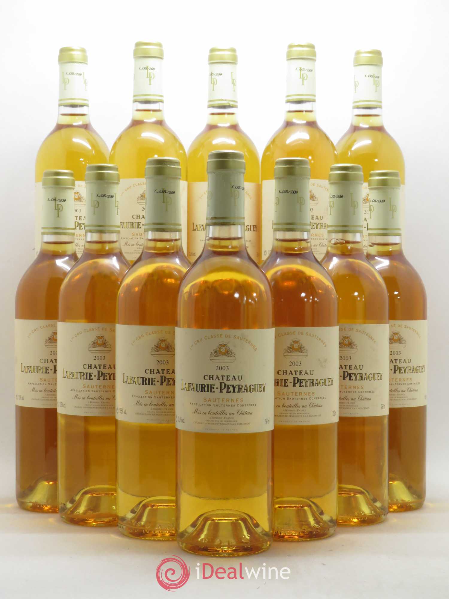 Château Lafaurie-Peyraguey 1er Grand Cru Classé 2003 - Lotto di 12 bottiglie - 0