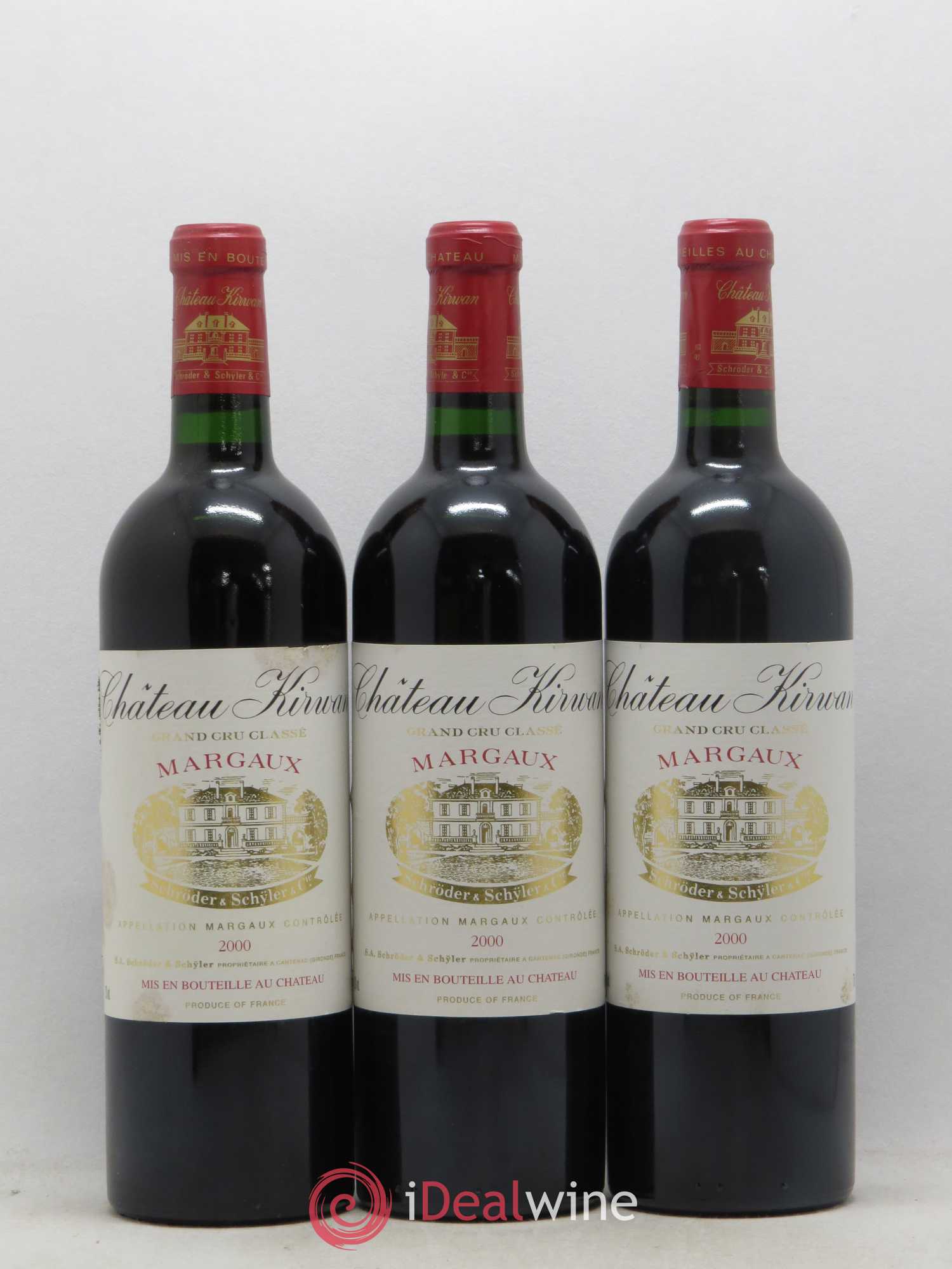 Château Kirwan 3ème Grand Cru Classé 2000 - Lot de 12 bouteilles - 1