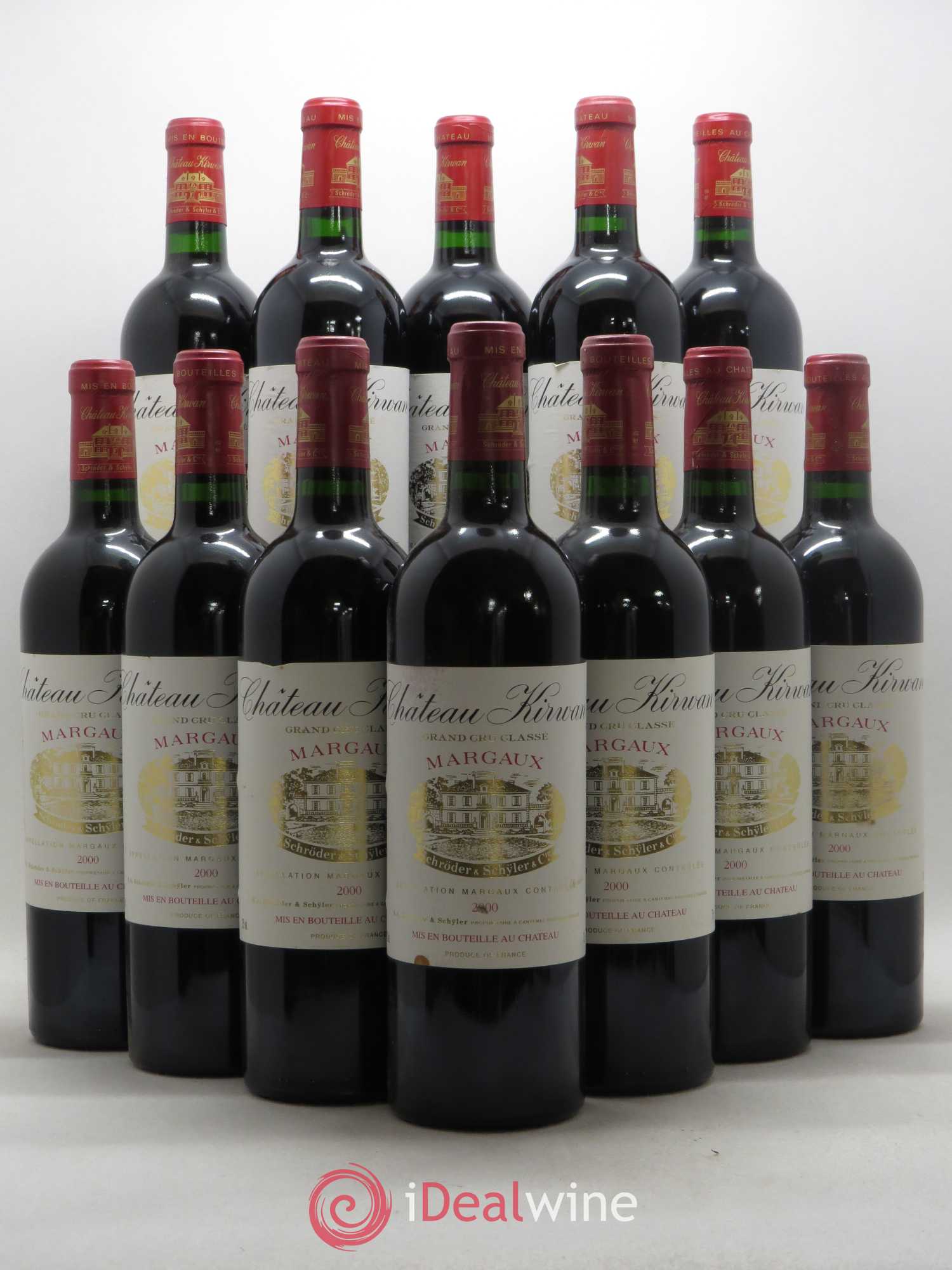 Château Kirwan 3ème Grand Cru Classé 2000 - Lot de 12 bouteilles - 0