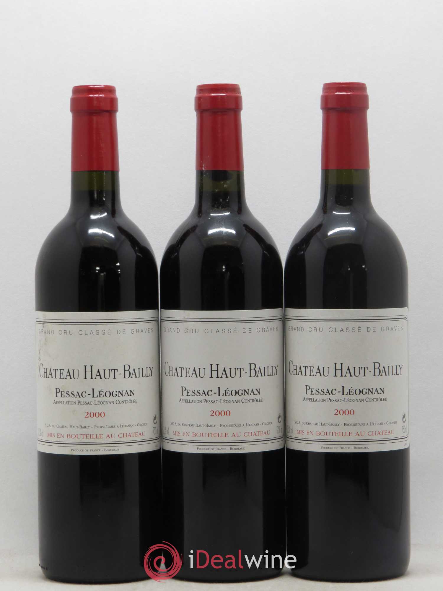 Château Haut-Bailly Cru Classé de Graves 2000 - Lot de 12 bouteilles - 1