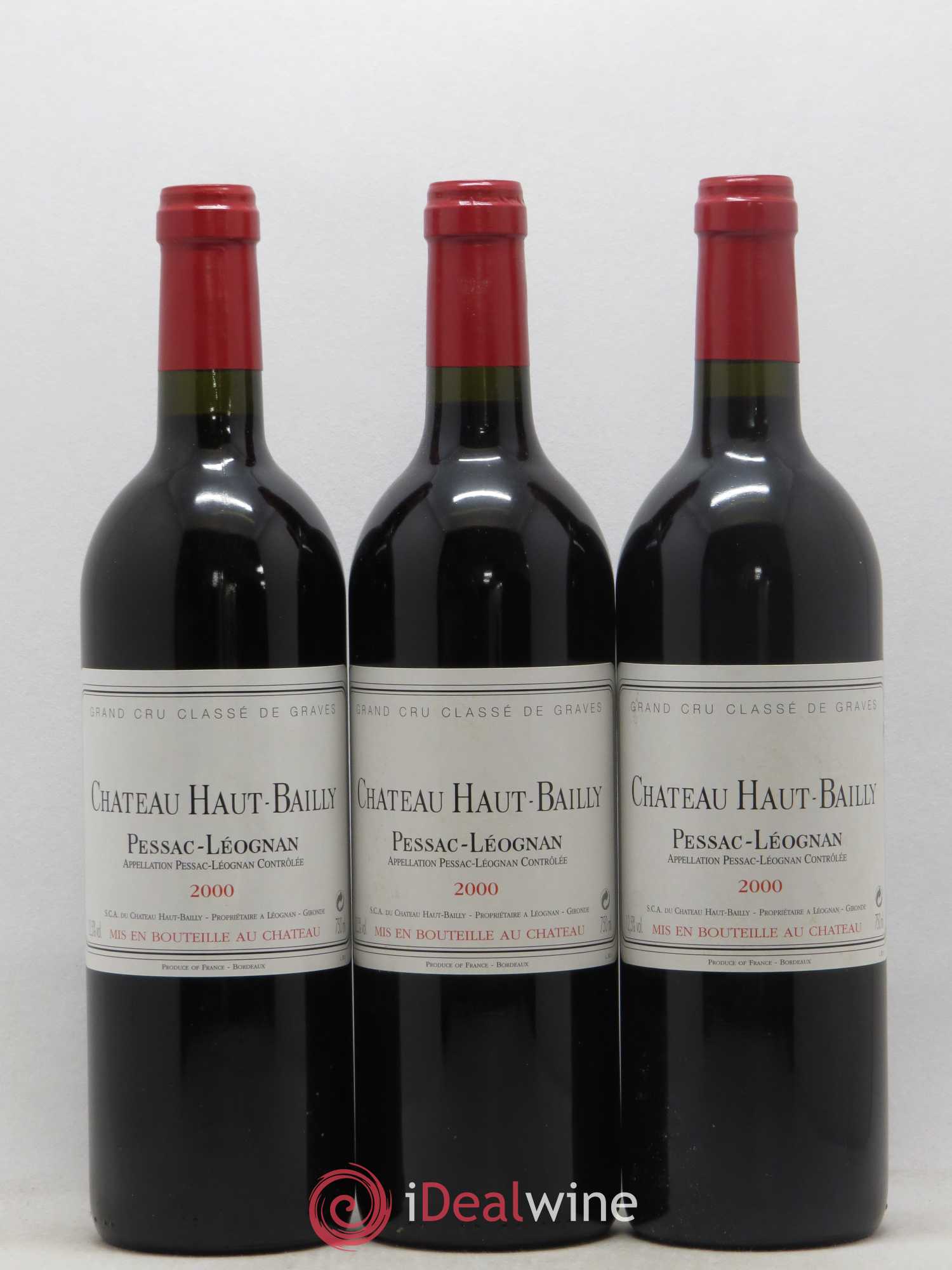 Château Haut-Bailly Cru Classé de Graves 2000 - Lot de 12 bouteilles - 2