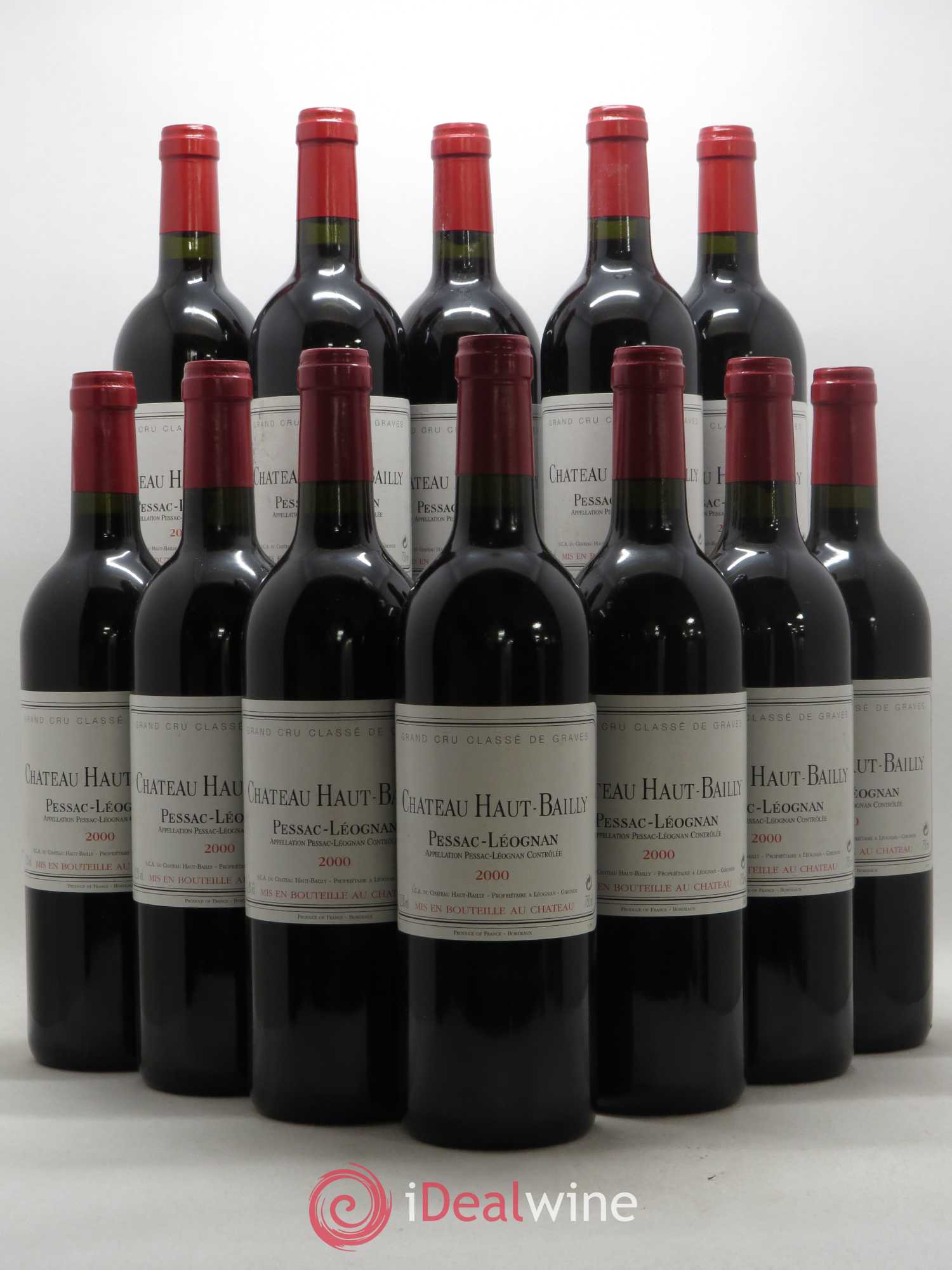 Château Haut-Bailly Cru Classé de Graves 2000 - Lot de 12 bouteilles - 0