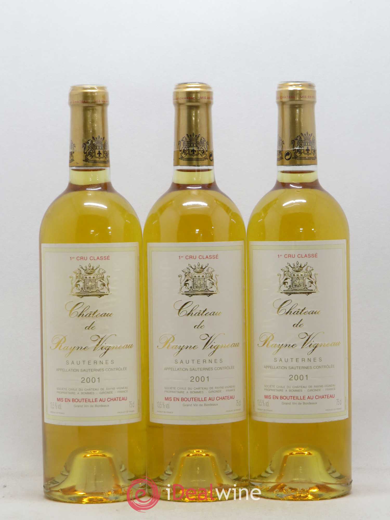 Château de Rayne Vigneau 1er Grand Cru Classé 2001 - Lotto di 12 bottiglie - 2