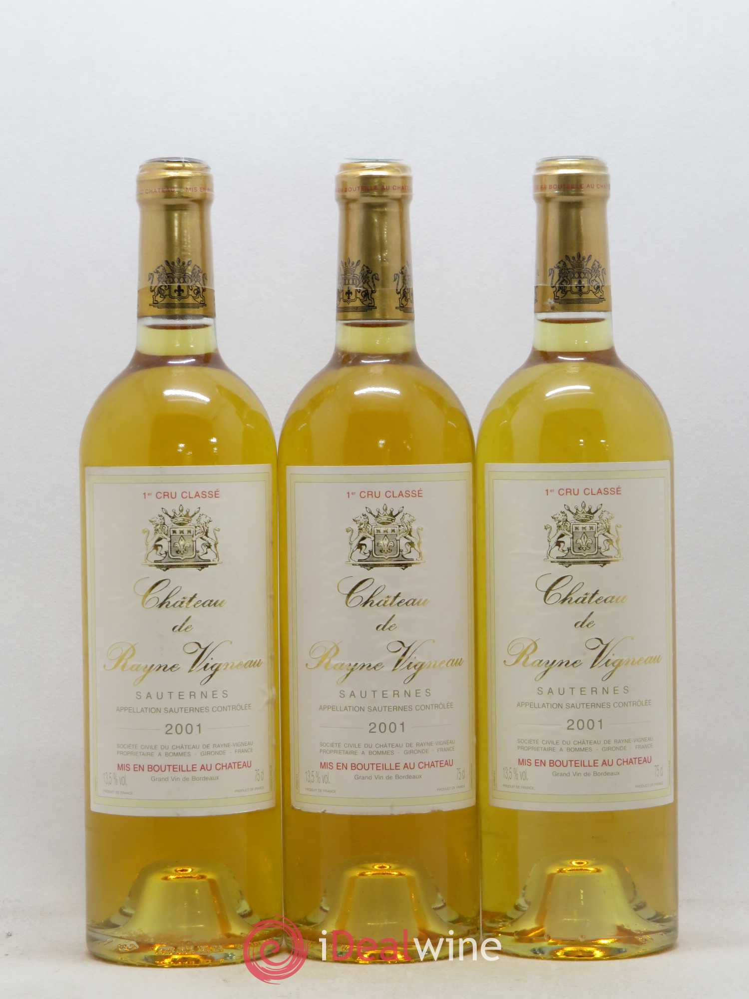 Château de Rayne Vigneau 1er Grand Cru Classé 2001 - Lotto di 12 bottiglie - 3