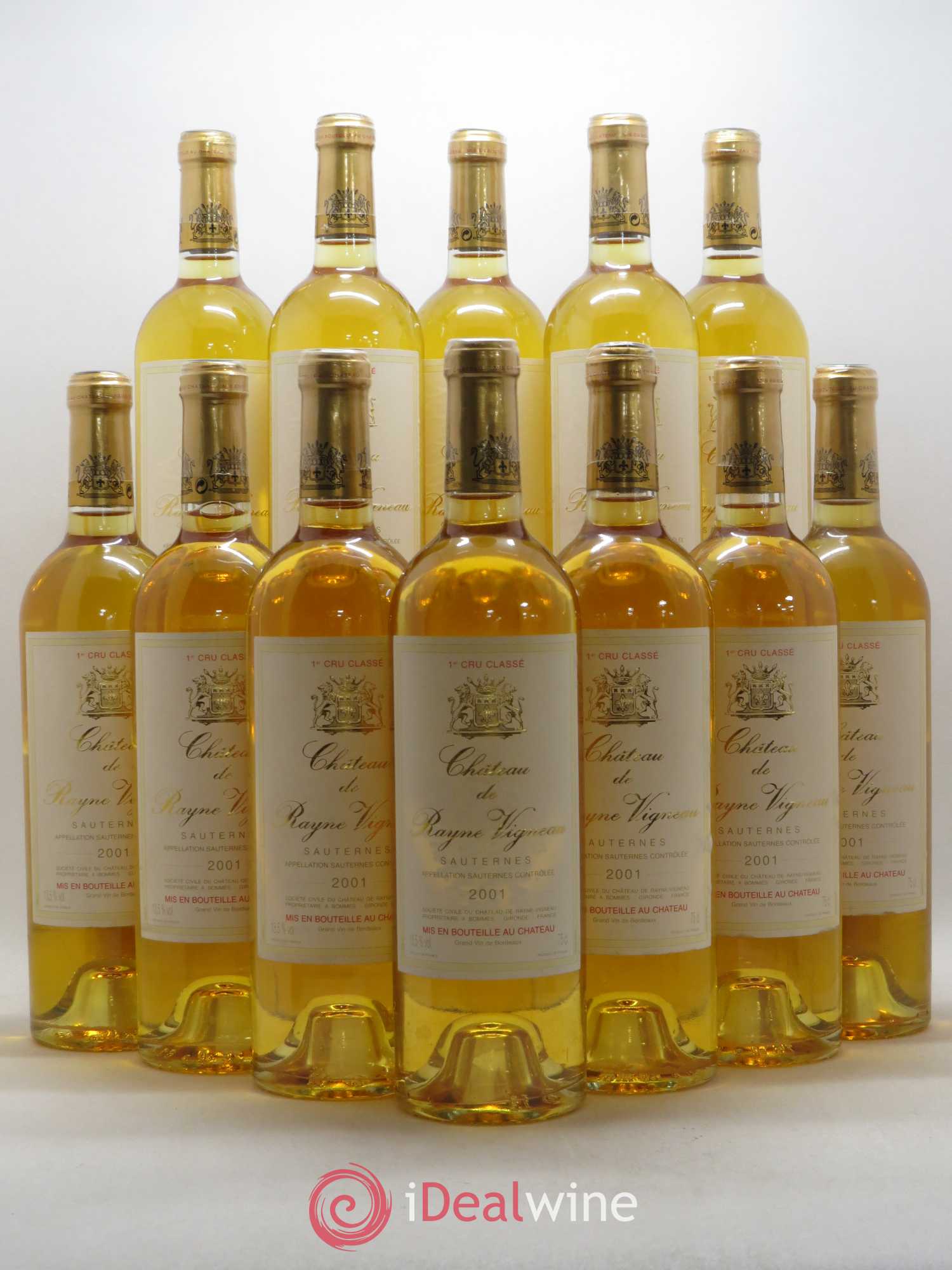 Château de Rayne Vigneau 1er Grand Cru Classé 2001 - Lotto di 12 bottiglie - 0