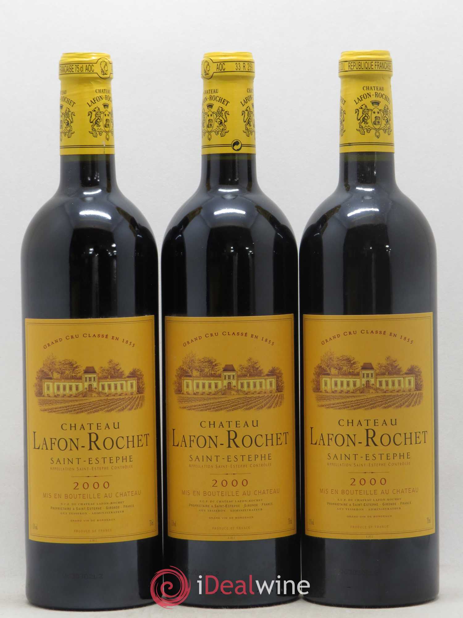 Château Lafon Rochet 4ème Grand Cru Classé 2000 - Lot de 12 bouteilles - 1