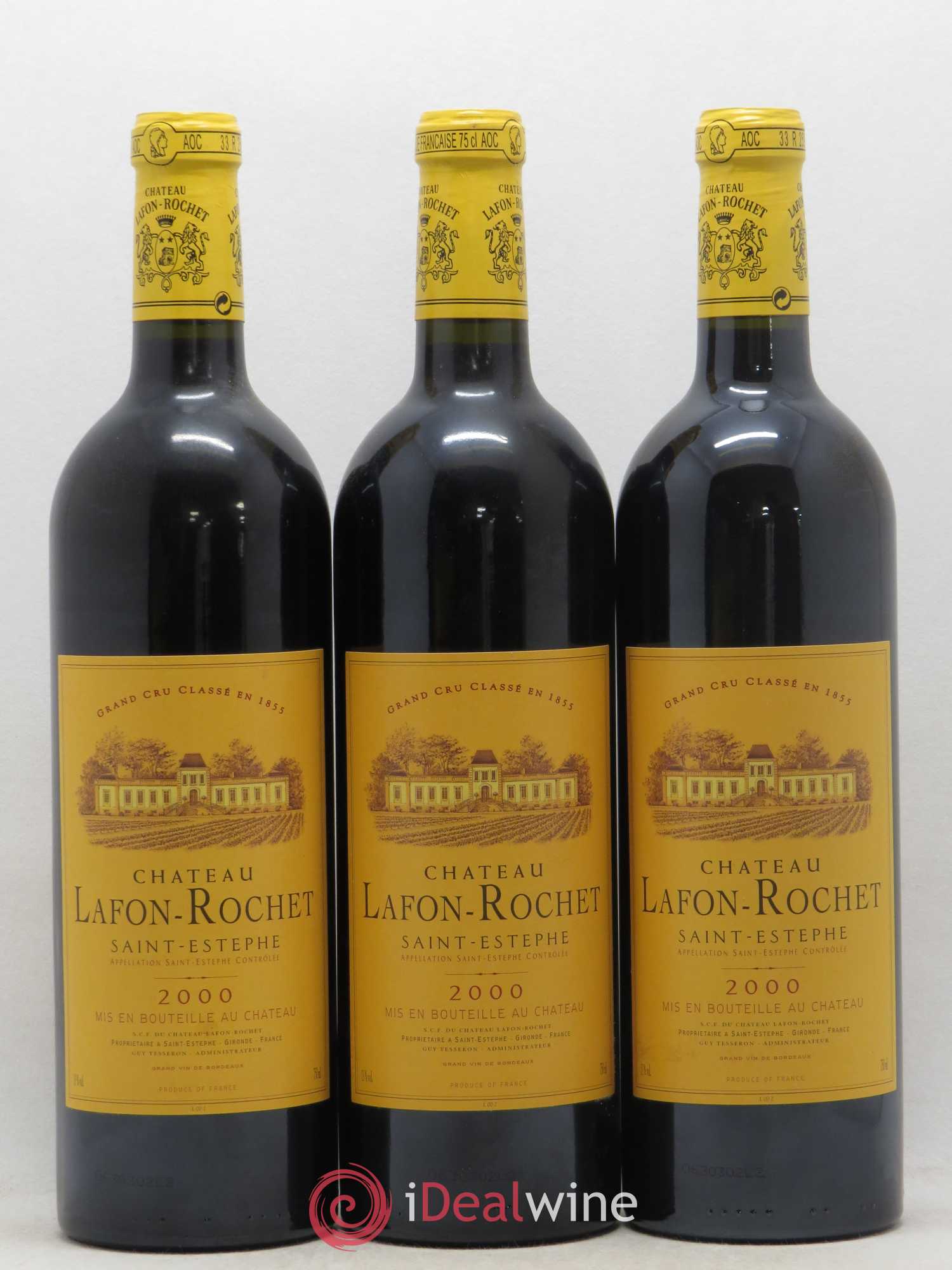 Château Lafon Rochet 4ème Grand Cru Classé 2000 - Lot de 12 bouteilles - 4