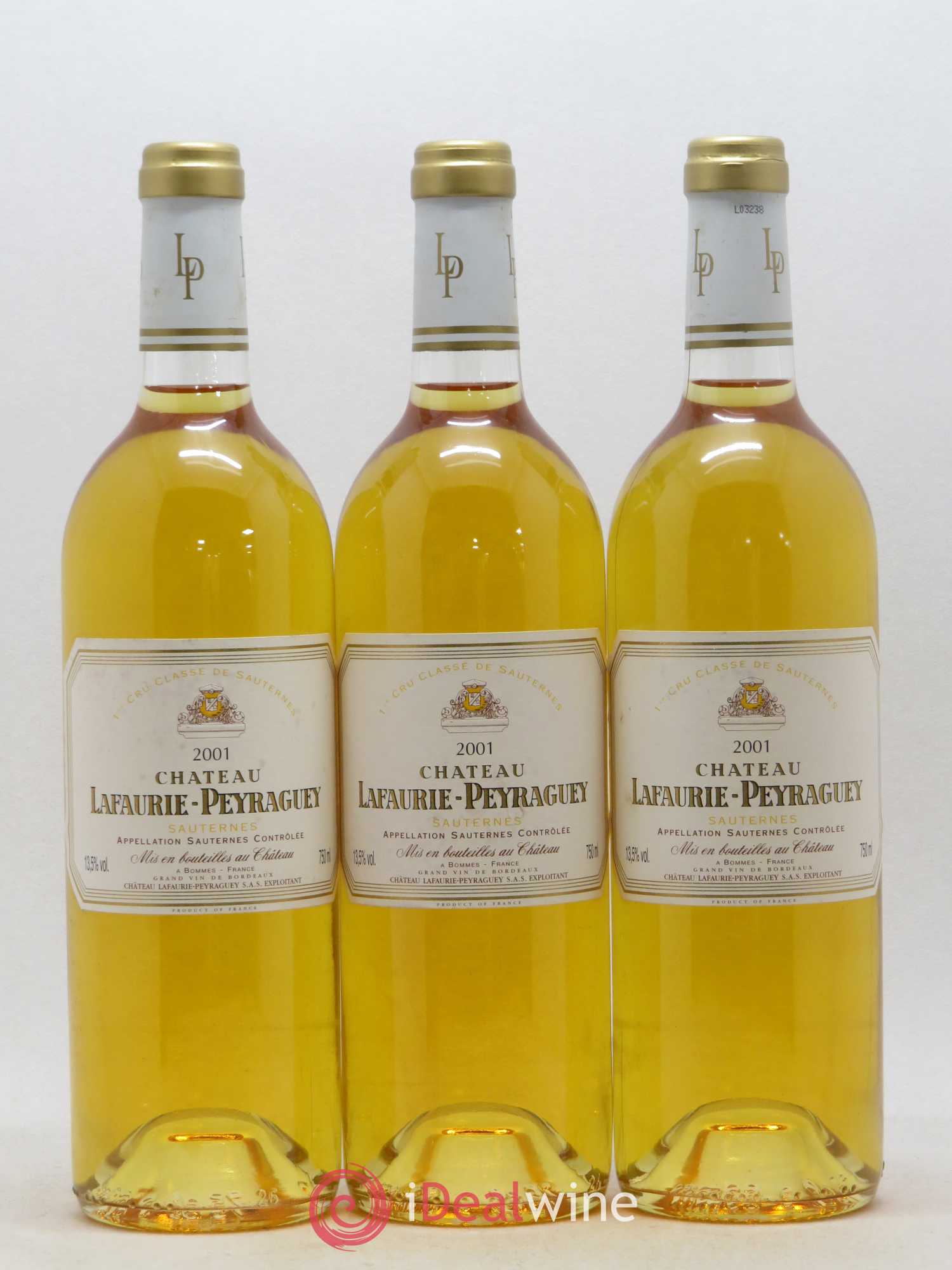 Château Lafaurie-Peyraguey 1er Grand Cru Classé 2001 - Lotto di 12 bottiglie - 1