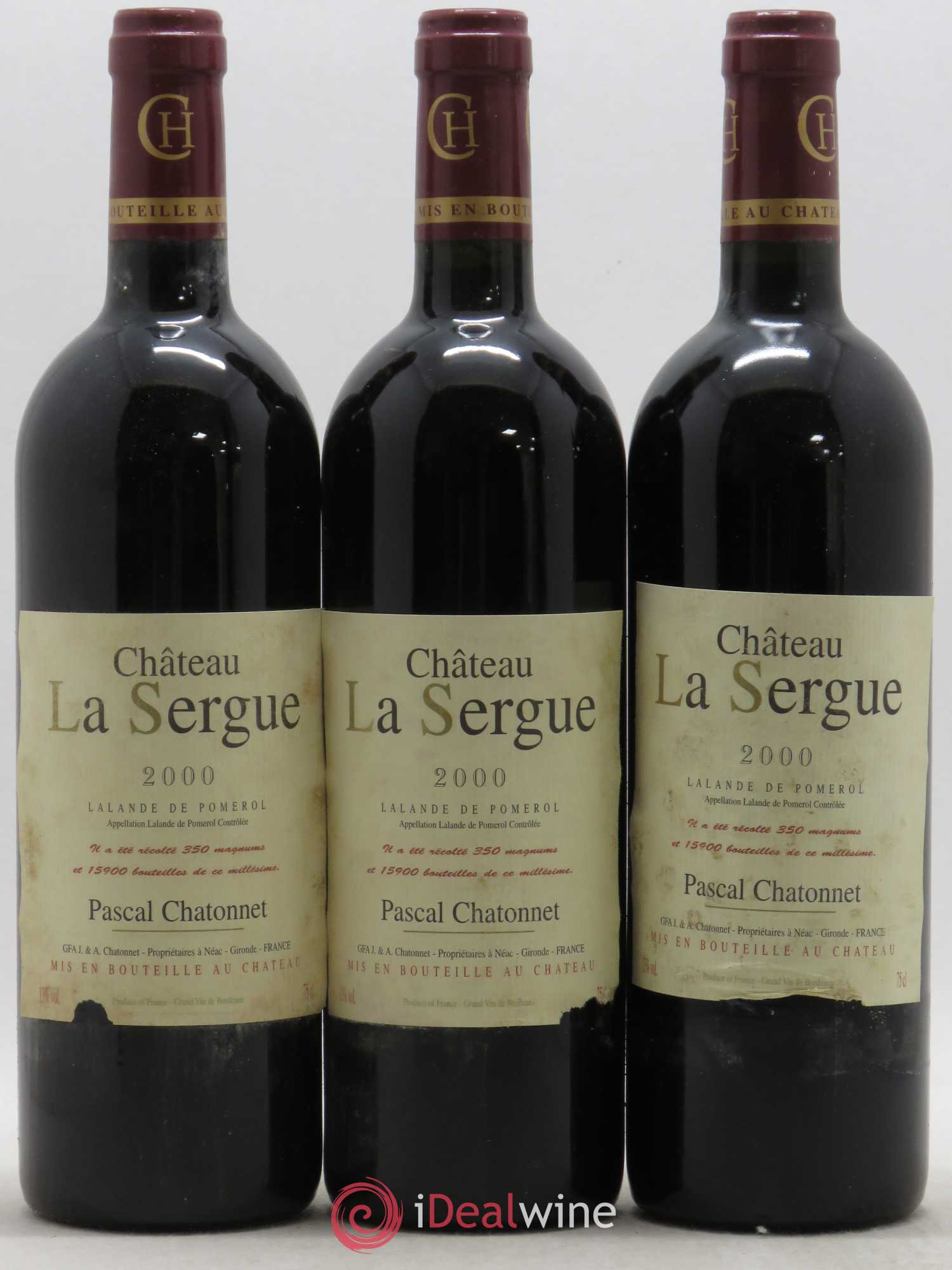 Lalande-de-Pomerol Château La Sergue 2000 - Posten von 12 Flaschen - 3