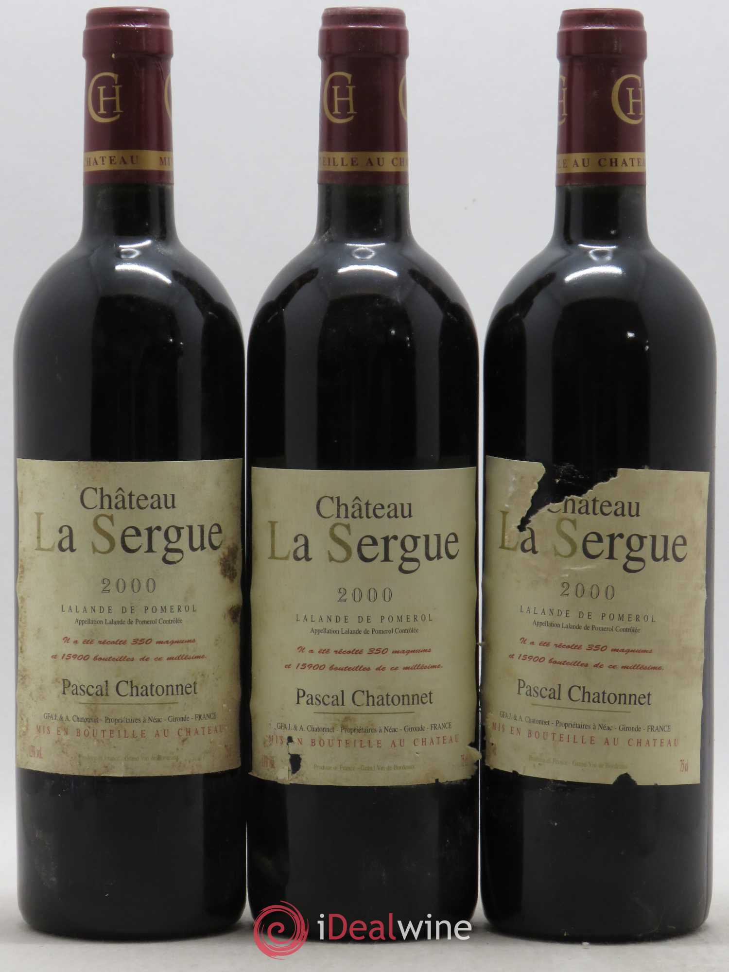 Lalande-de-Pomerol Château La Sergue 2000 - Posten von 12 Flaschen - 4