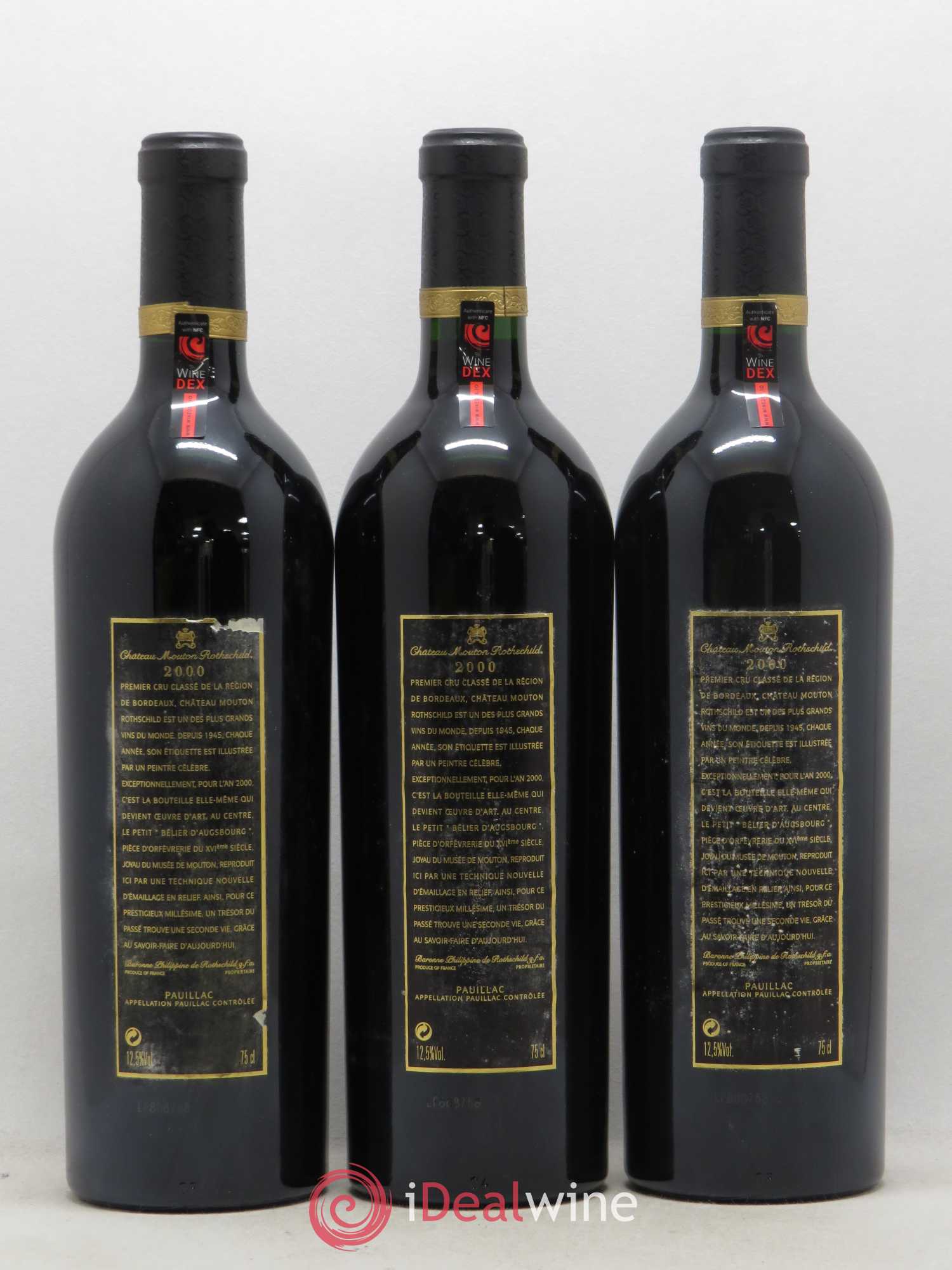 Château Mouton Rothschild 1er Grand Cru Classé 2000 - Lot de 6 bouteilles - 2