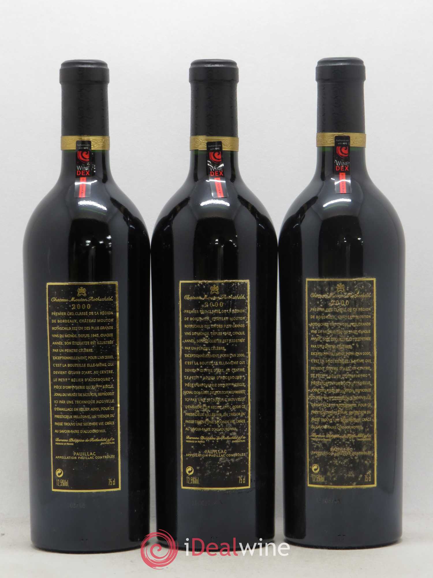 Château Mouton Rothschild 1er Grand Cru Classé 2000 - Lot de 6 bouteilles - 4