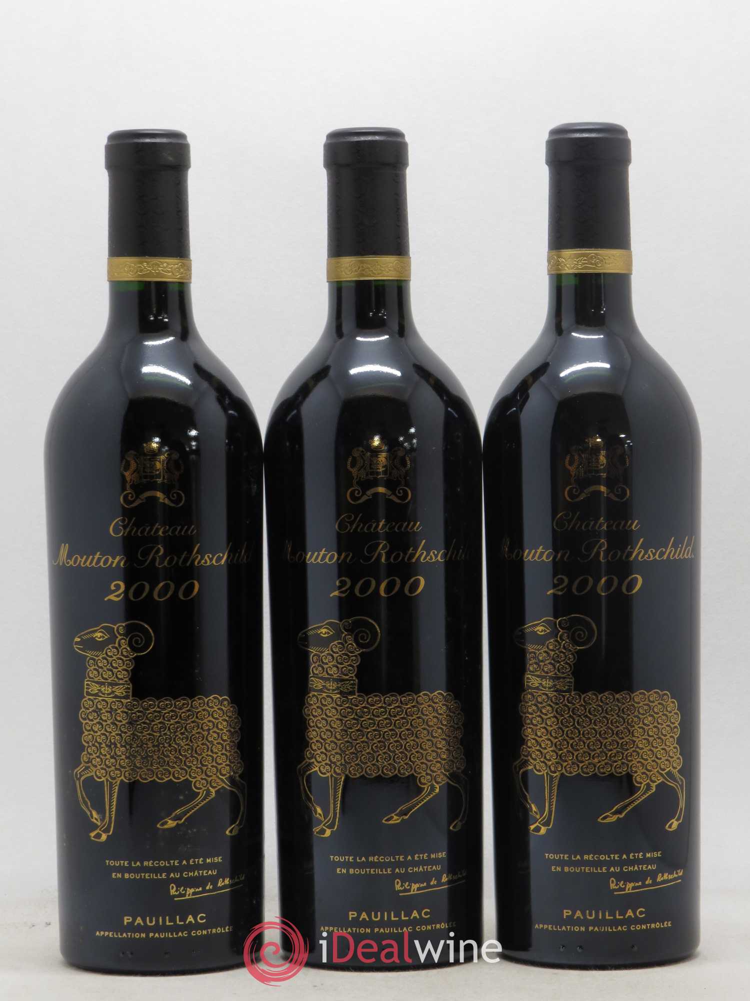 Château Mouton Rothschild 1er Grand Cru Classé 2000 - Lot de 6 bouteilles - 1