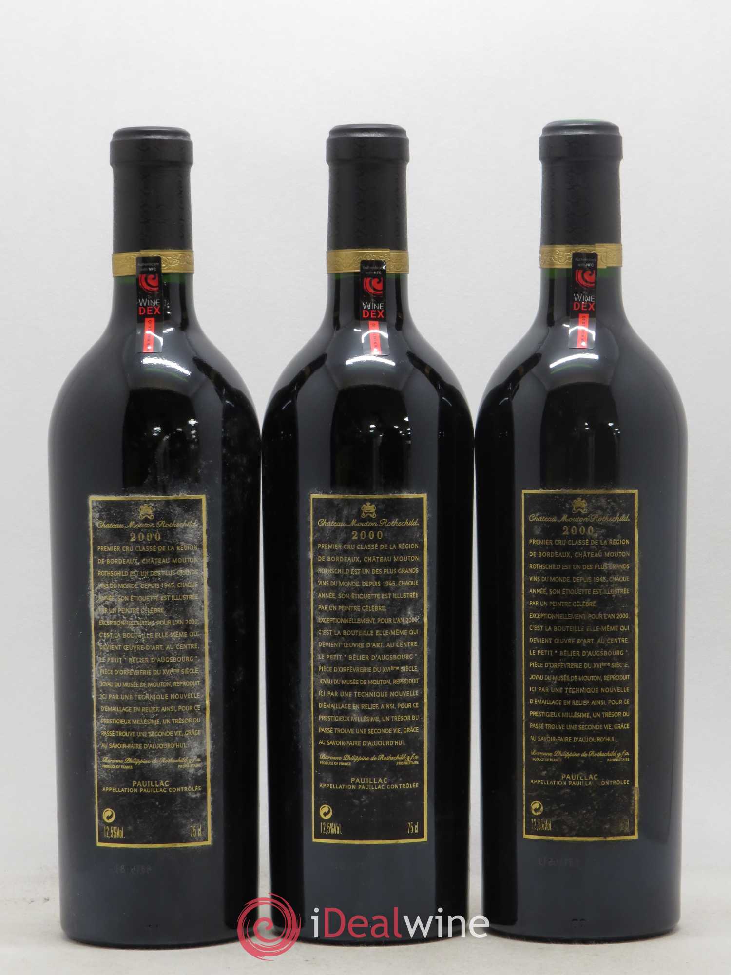 Château Mouton Rothschild 1er Grand Cru Classé 2000 - Lot de 6 bouteilles - 2