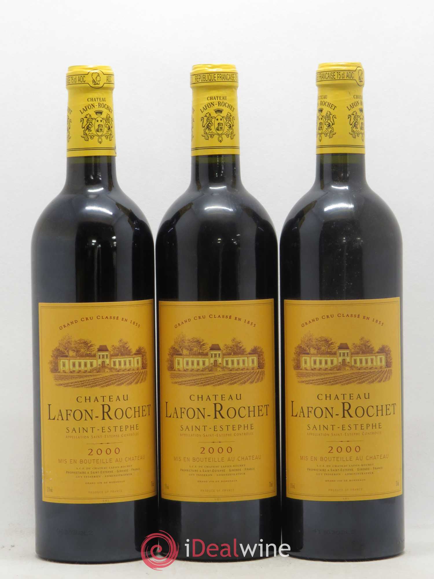 Château Lafon Rochet 4ème Grand Cru Classé 2000 - Lot de 12 bouteilles - 2