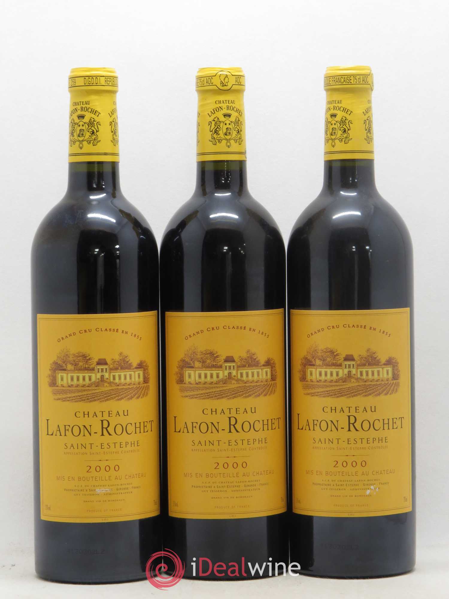 Château Lafon Rochet 4ème Grand Cru Classé 2000 - Lot de 12 bouteilles - 4