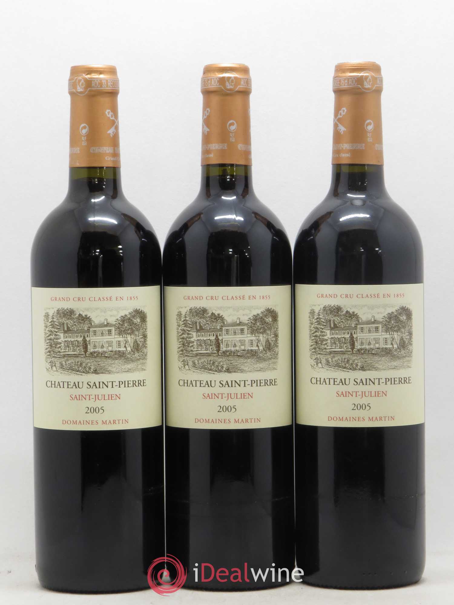 Château Saint-Pierre 4ème Grand Cru Classé 2005 - Lot de 12 bouteilles - 1