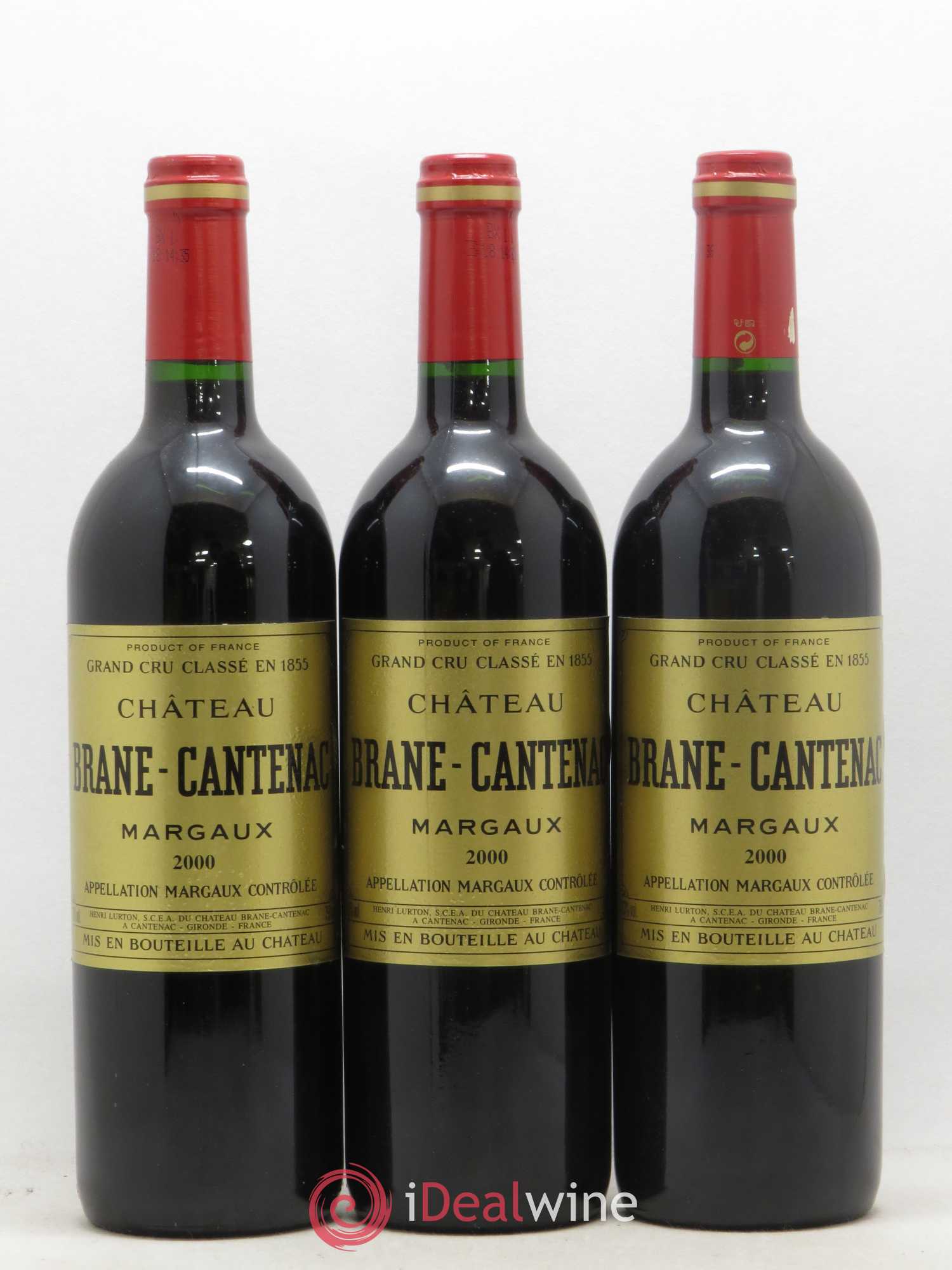 Château Brane Cantenac 2ème Grand Cru Classé 2000 - Lotto di 12 bottiglie - 2