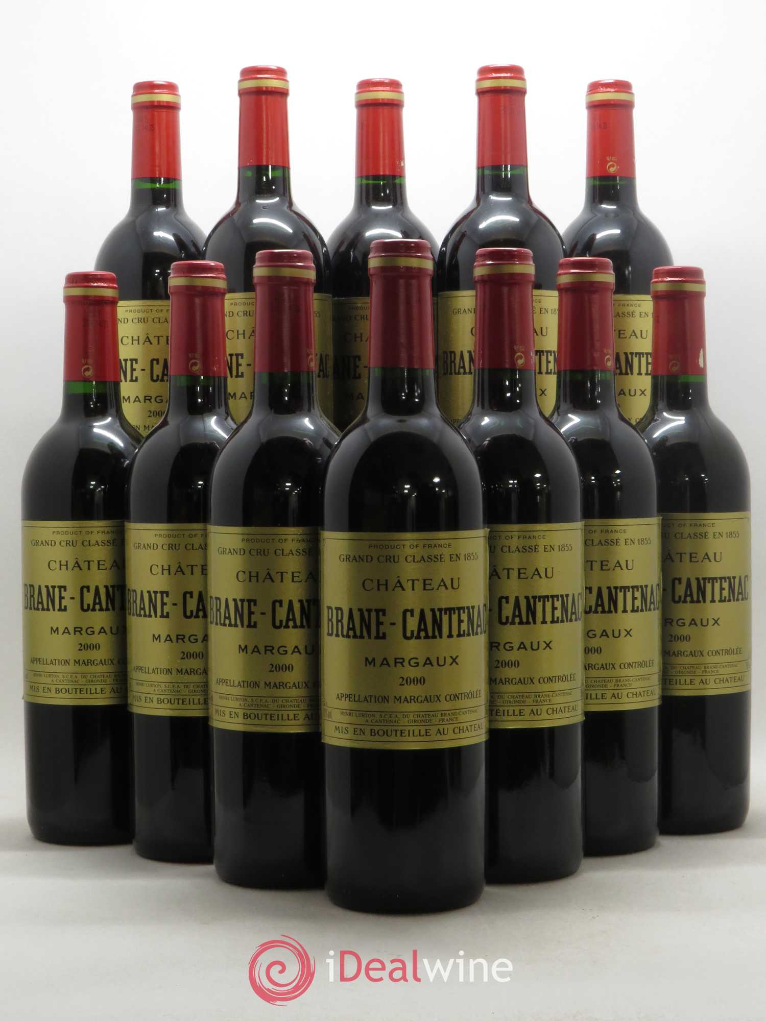 Château Brane Cantenac 2ème Grand Cru Classé 2000 - Lotto di 12 bottiglie - 0