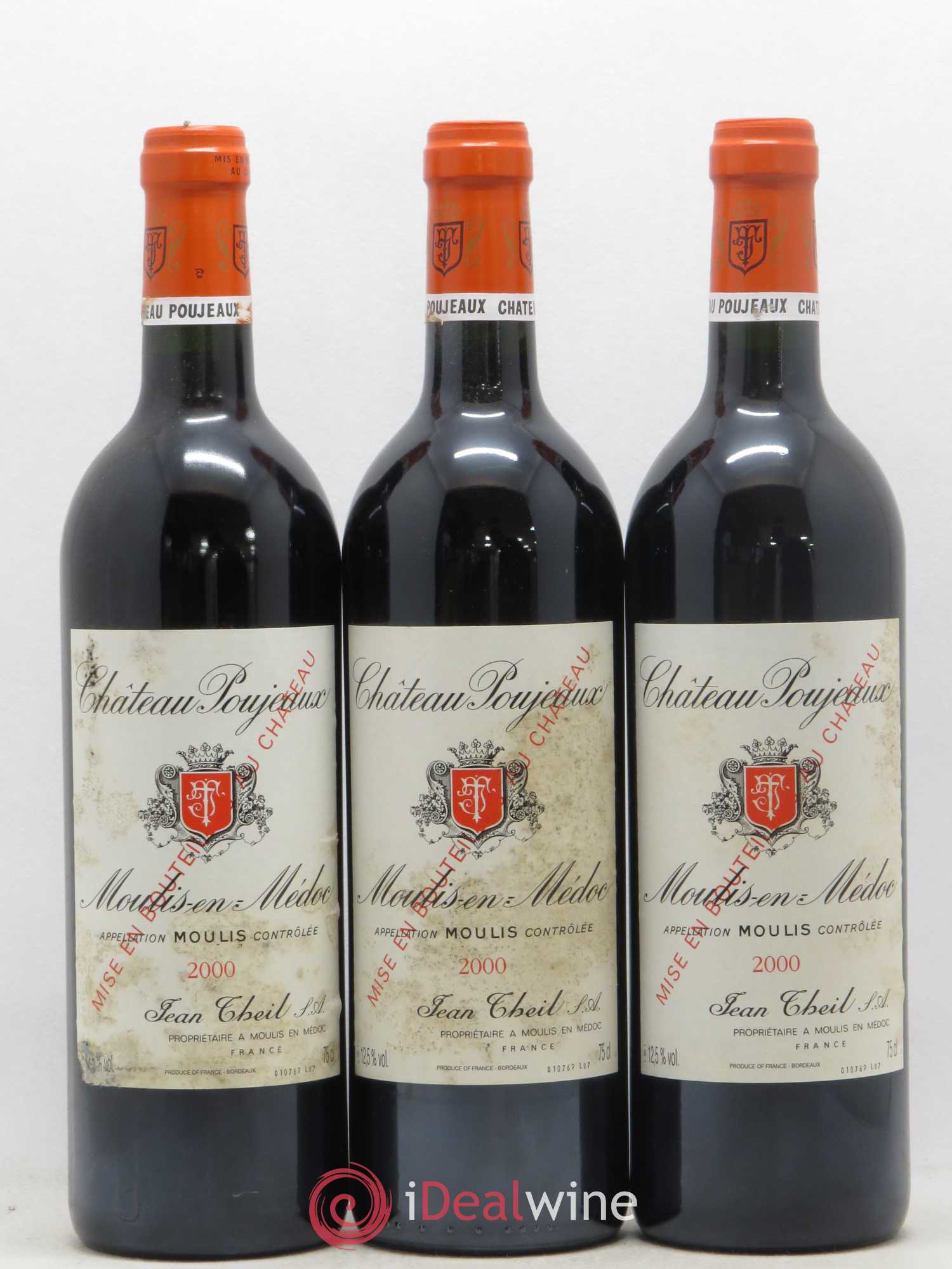 Château Poujeaux 2000 - Lot de 12 bouteilles - 1
