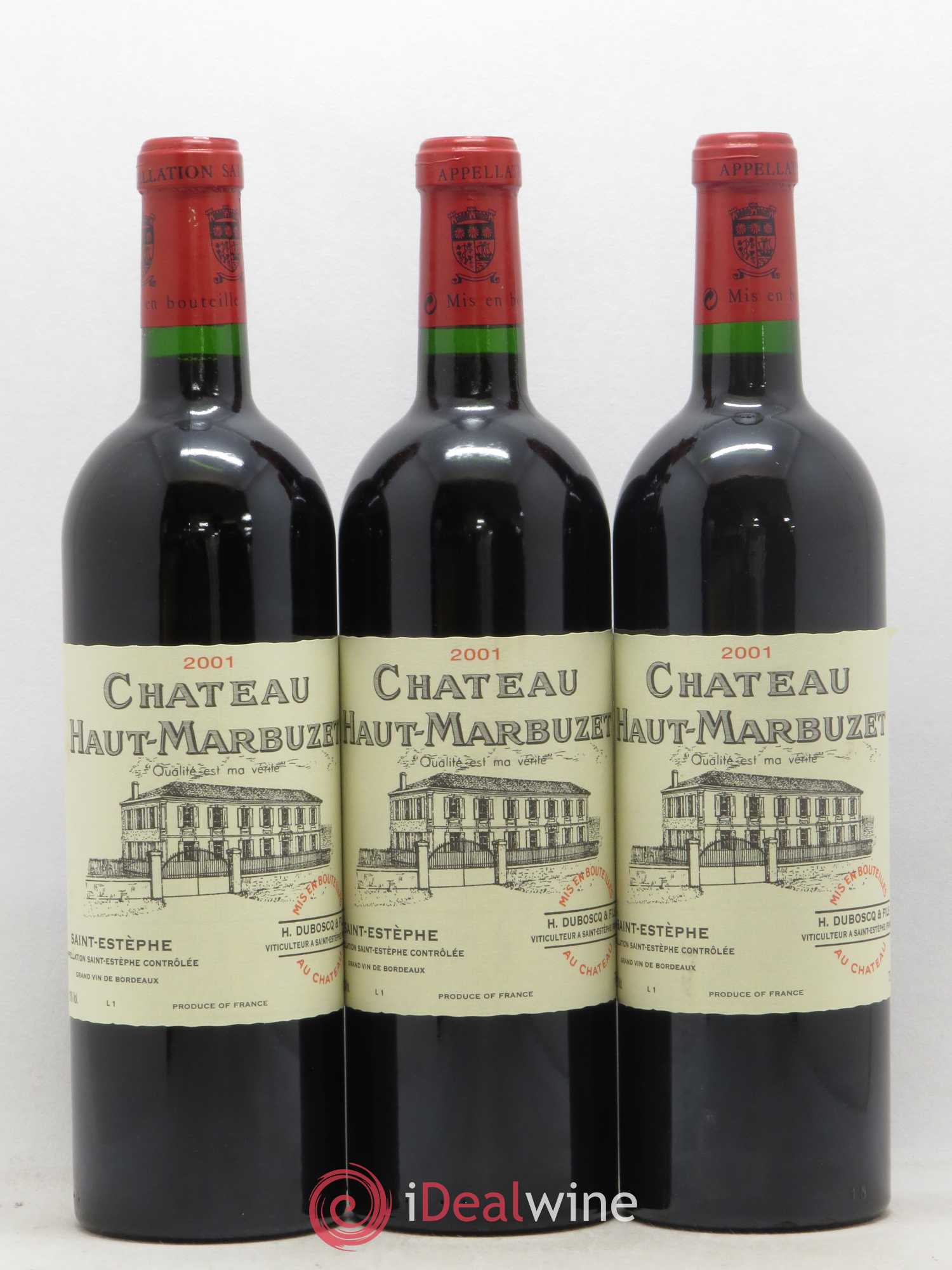 Château Haut Marbuzet 2001 - Lot de 12 bouteilles - 2