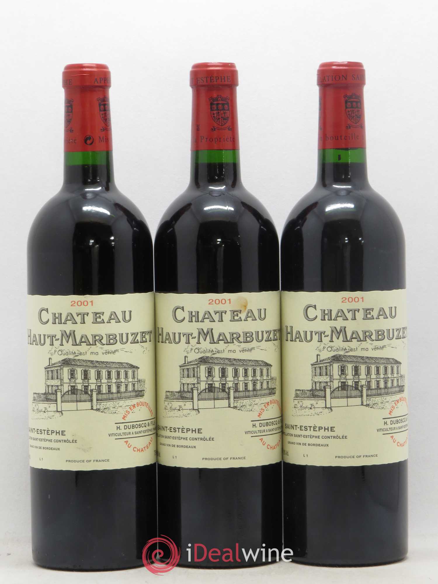 Château Haut Marbuzet 2001 - Lot de 12 bouteilles - 3