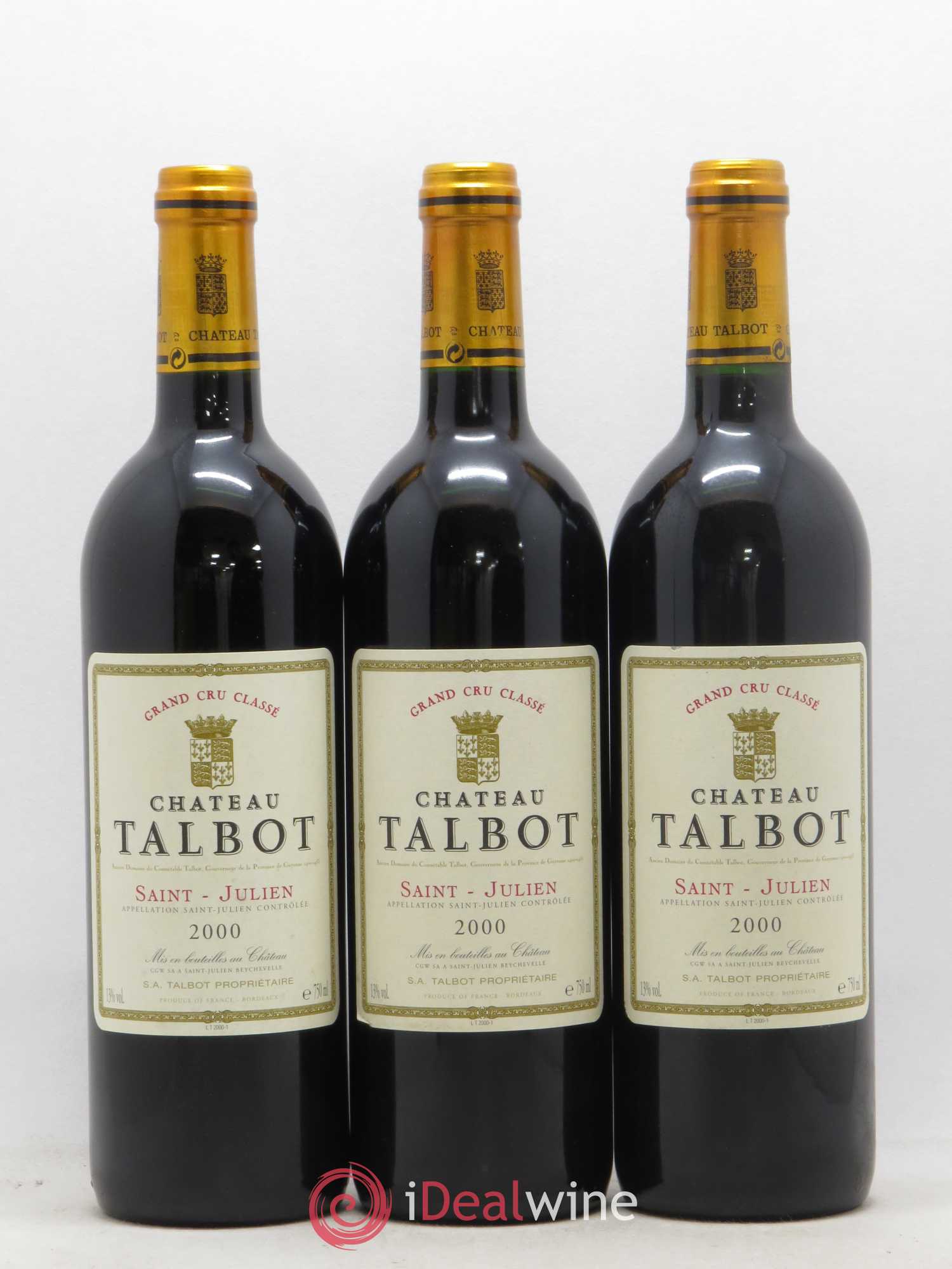 Château Talbot 4ème Grand Cru Classé 2000 - Lot de 12 bouteilles - 3