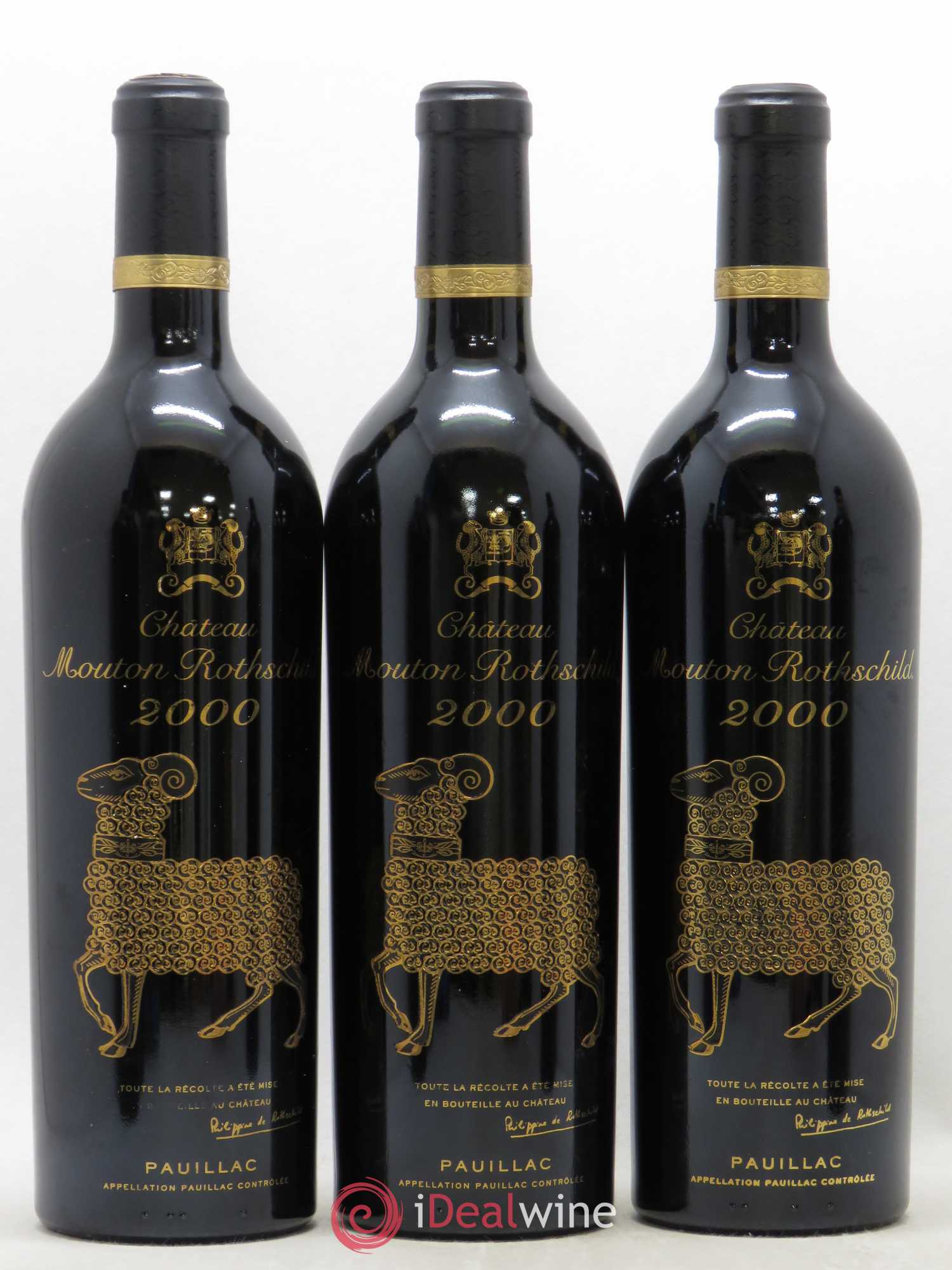 Château Mouton Rothschild 1er Grand Cru Classé 2000 - Lot de 6 bouteilles - 1