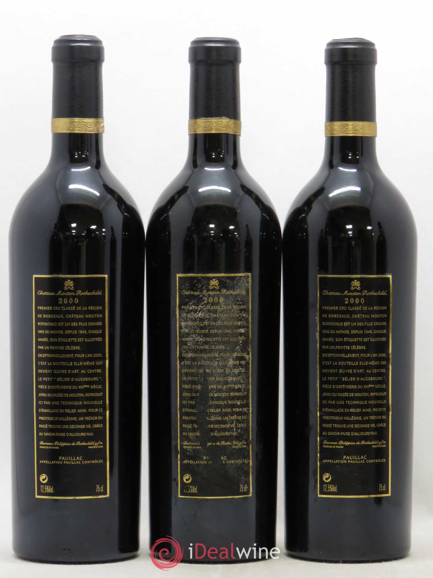 Château Mouton Rothschild 1er Grand Cru Classé 2000 - Lot de 6 bouteilles - 2