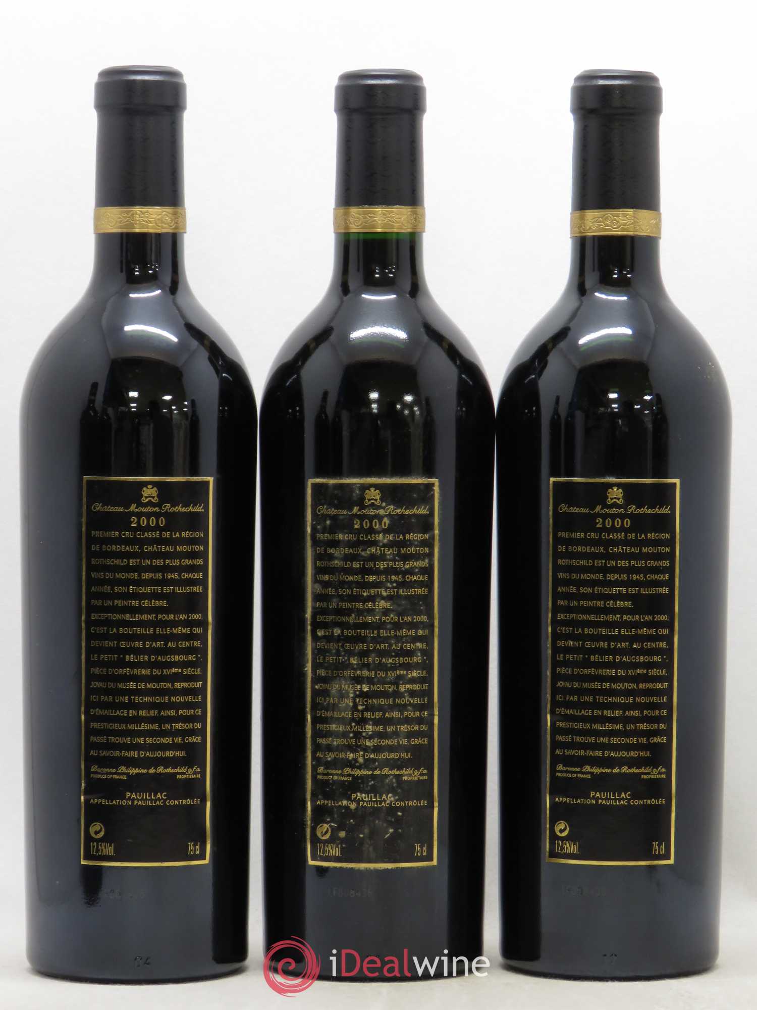 Château Mouton Rothschild 1er Grand Cru Classé 2000 - Lot de 6 bouteilles - 4