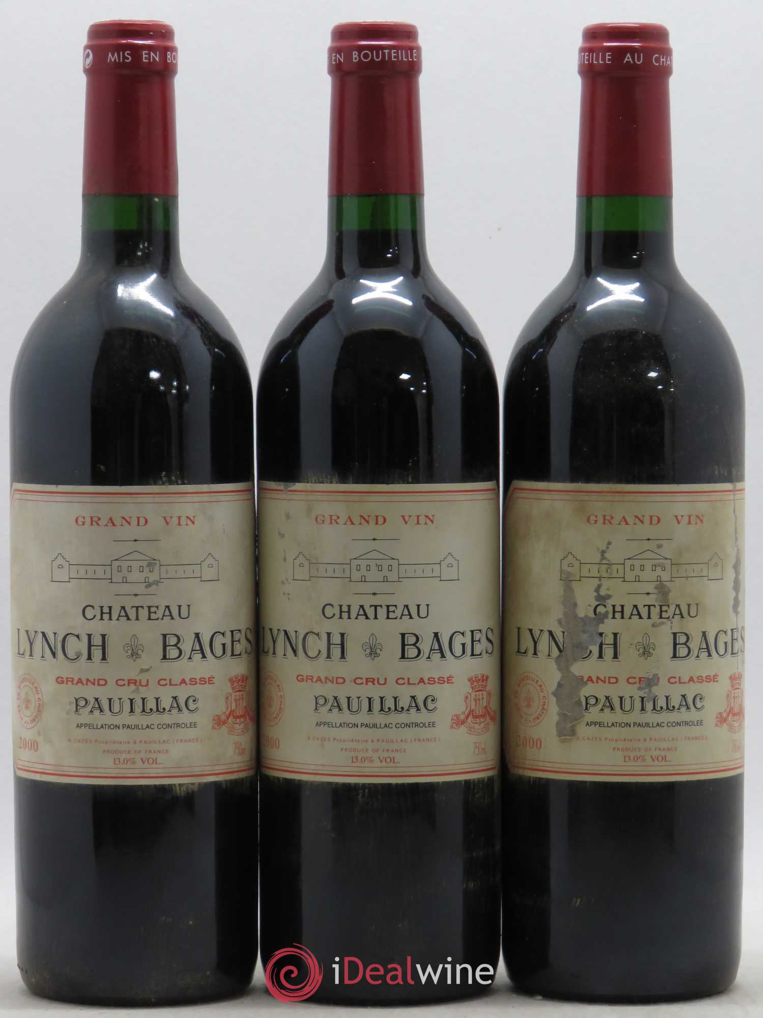 Château Lynch Bages 5ème Grand Cru Classé 2000 - Lot de 12 bouteilles - 3