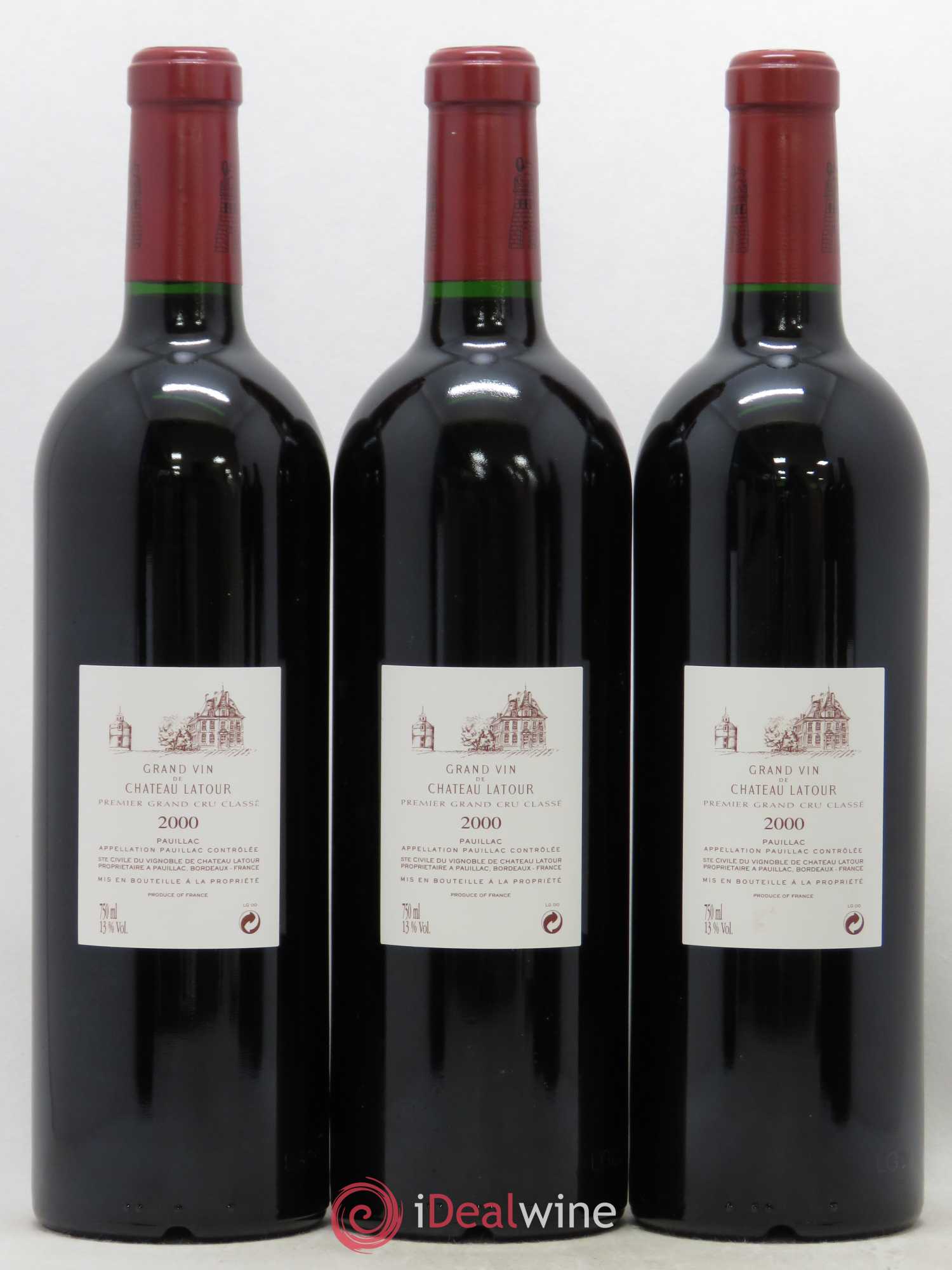 Château Latour 1er Grand Cru Classé 2000 - Lot de 6 bouteilles - 2