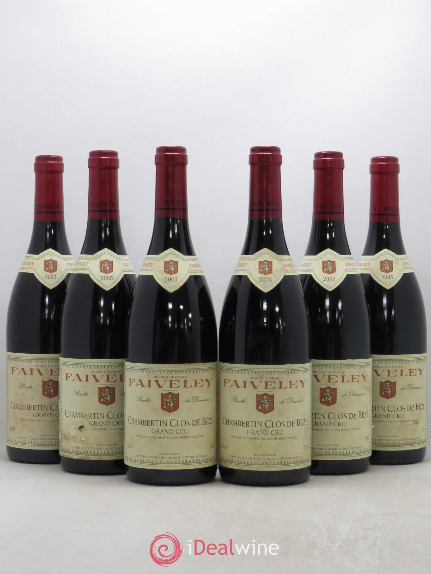 Chambertin Clos de Bèze Grand Cru Faiveley 2003 - Lot de 6 bouteilles - 0