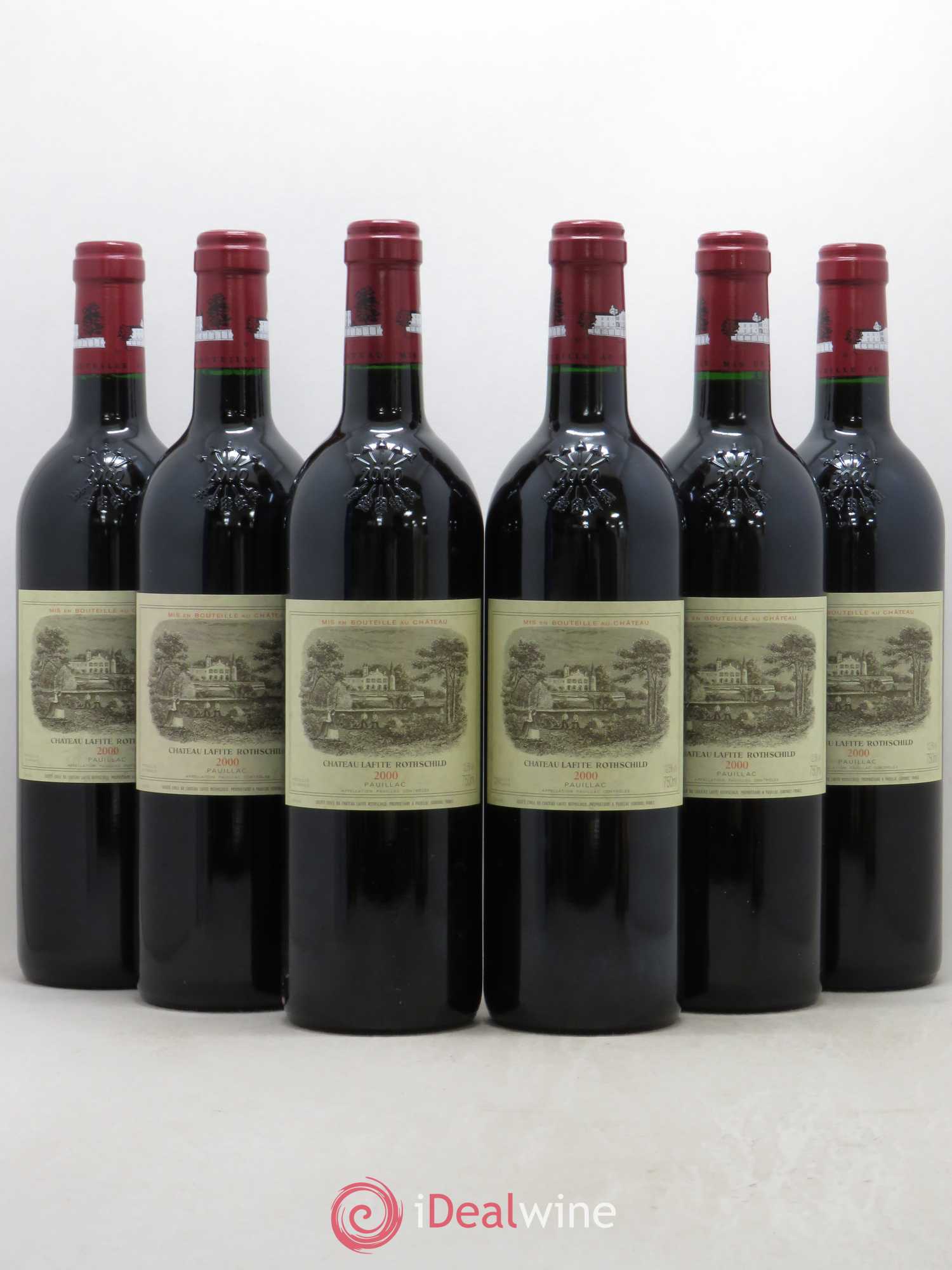 Château Lafite Rothschild 1er Grand Cru Classé 2000 - Lot de 6 bouteilles - 0