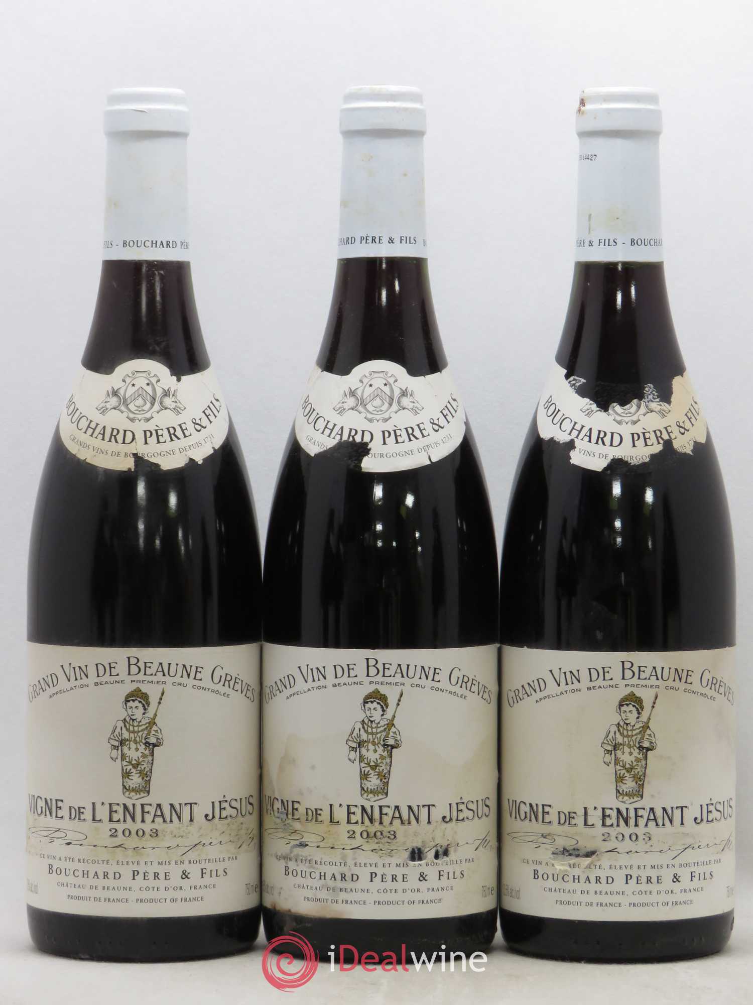 Beaune 1er Cru Grèves - Vigne de l'Enfant Jésus Bouchard Père & Fils 2003 - Lot de 6 bouteilles - 2