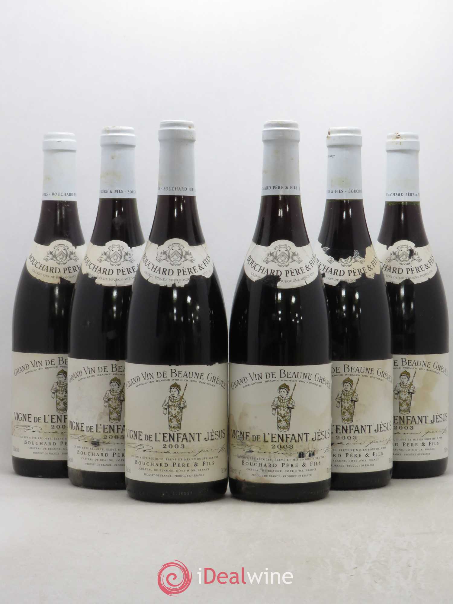 Beaune 1er Cru Grèves - Vigne de l'Enfant Jésus Bouchard Père & Fils 2003 - Lot de 6 bouteilles - 0