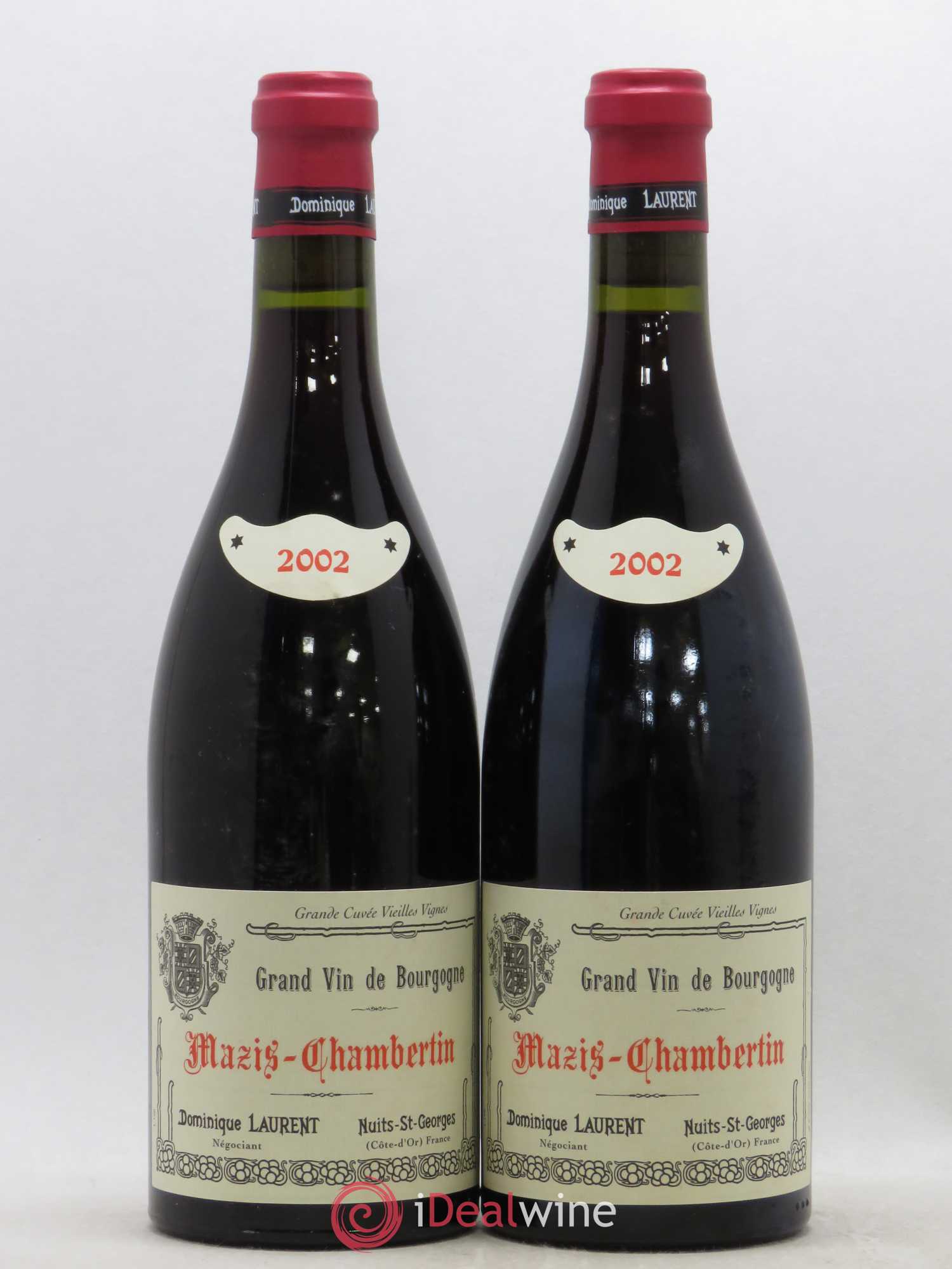 Mazis-Chambertin Grand Cru Dominique Laurent Vieilles vignes cuvée B 2002 - Posten von 2 Flaschen - 0