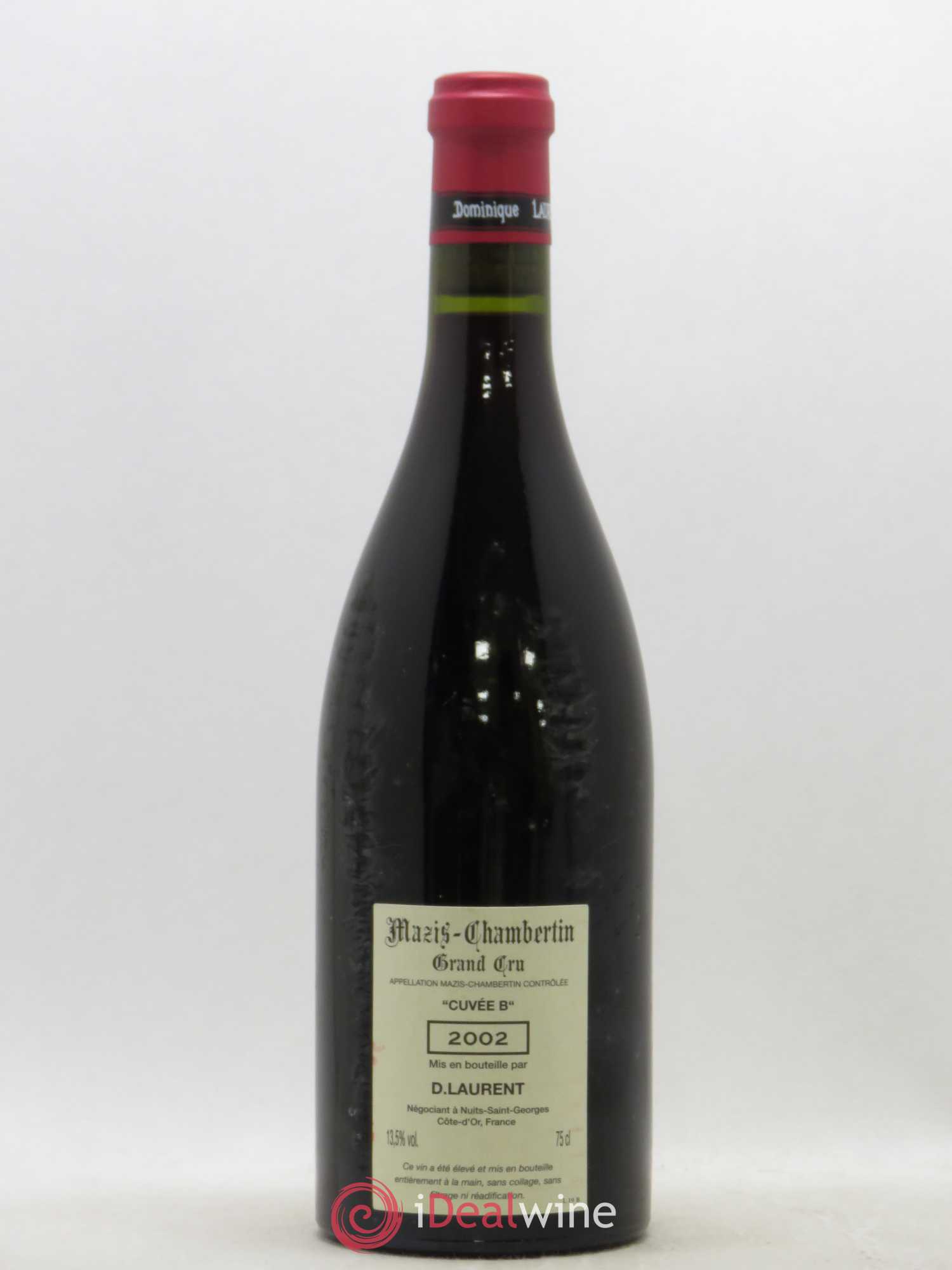 Mazis-Chambertin Grand Cru Dominique Laurent Vieilles vignes cuvée B 2002 - Posten von 1 Flasche - 1