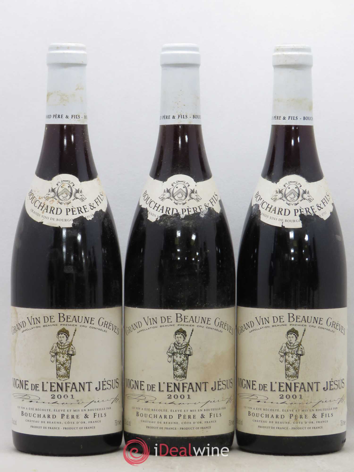 Beaune 1er Cru Grèves - Vigne de l'Enfant Jésus Bouchard Père & Fils 2001 - Lot de 6 bouteilles - 1