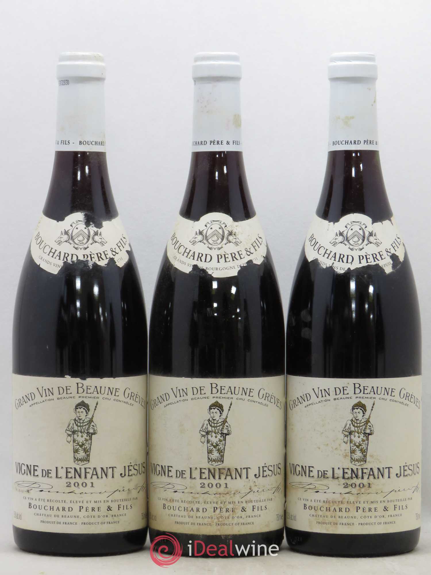 Beaune 1er Cru Grèves - Vigne de l'Enfant Jésus Bouchard Père & Fils 2001 - Lot de 6 bouteilles - 2