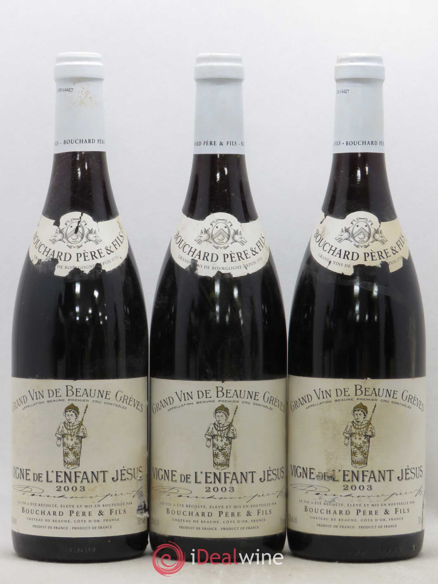 Beaune 1er Cru Grèves - Vigne de l'Enfant Jésus Bouchard Père & Fils 2003 - Lot de 6 bouteilles - 2