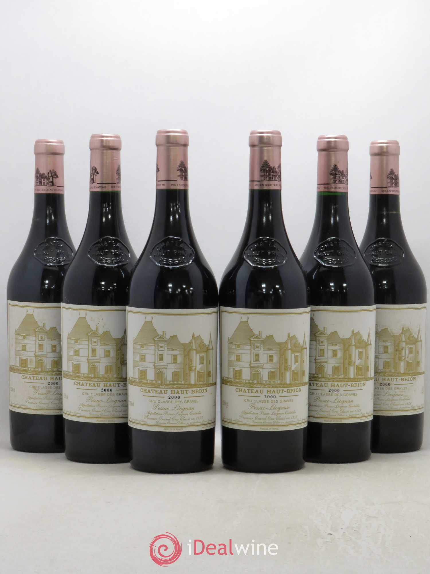 Château Haut Brion 1er Grand Cru Classé 2000 - Lot de 6 bouteilles - 0