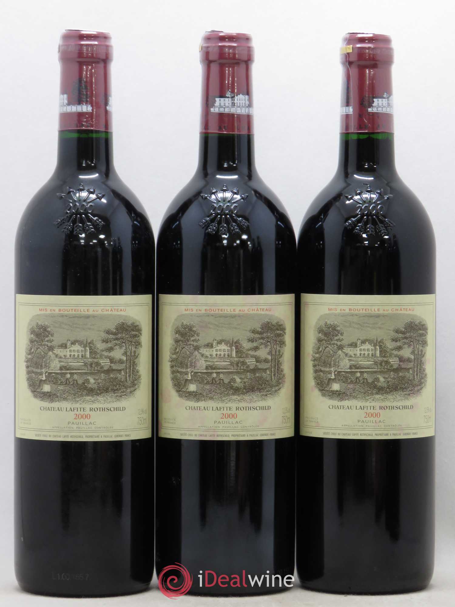 Château Lafite Rothschild 1er Grand Cru Classé 2000 - Lot de 6 bouteilles - 1