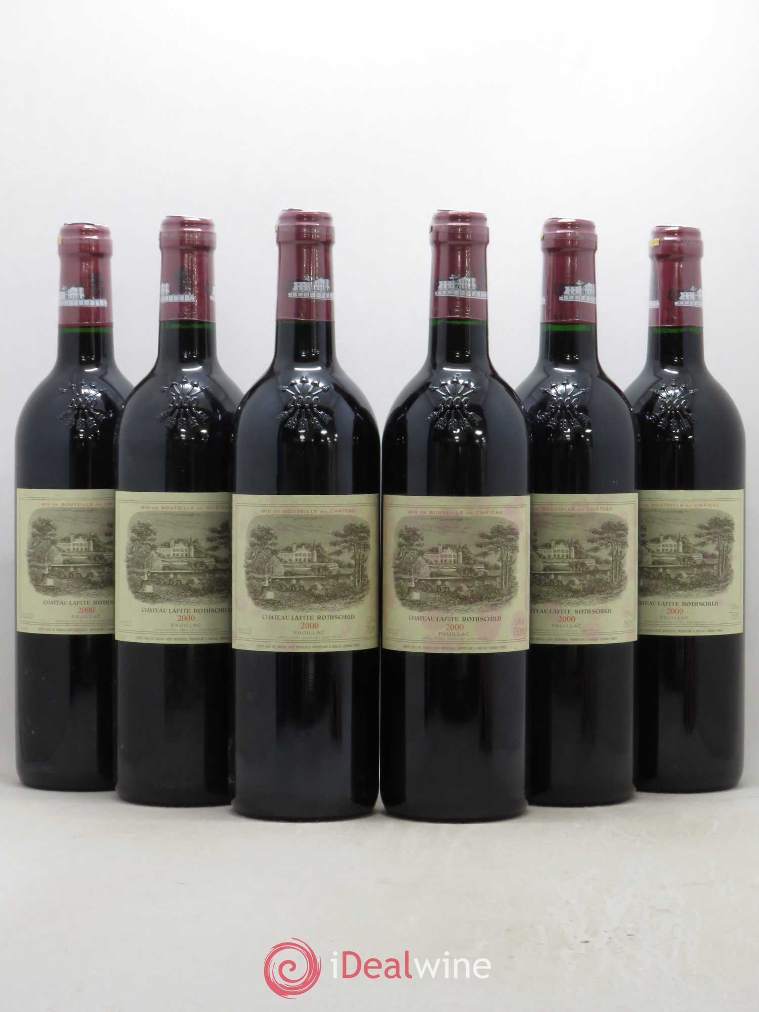 Château Lafite Rothschild 1er Grand Cru Classé 2000 - Lot de 6 bouteilles - 0