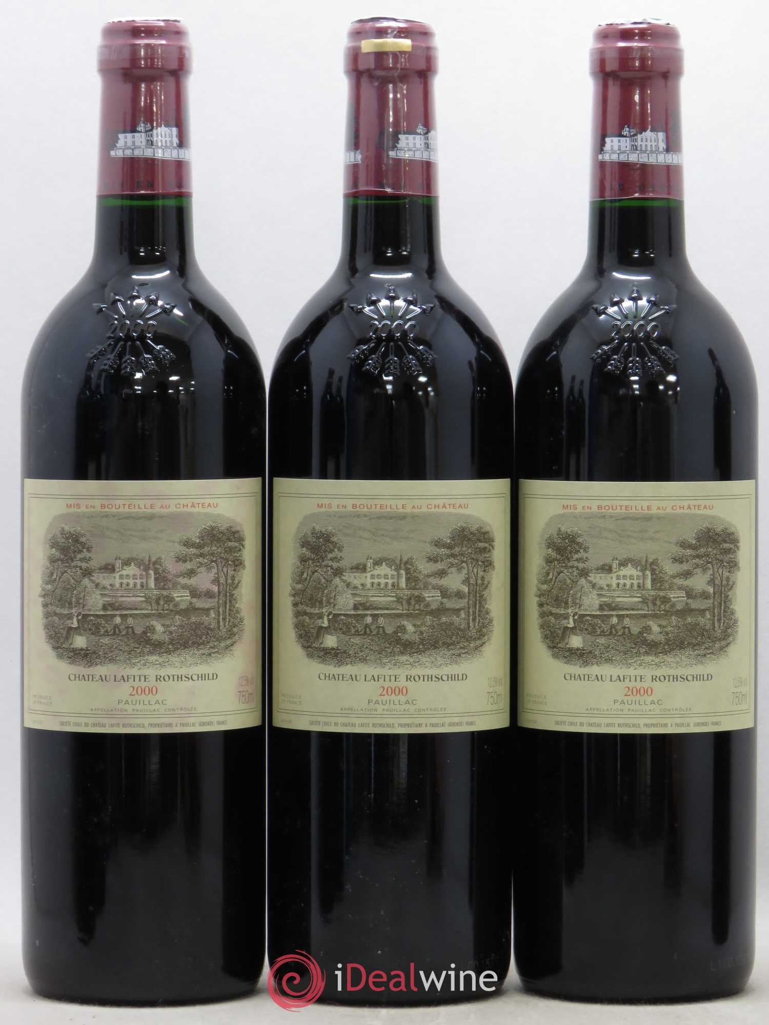 Château Lafite Rothschild 1er Grand Cru Classé 2000 - Lot de 6 bouteilles - 1