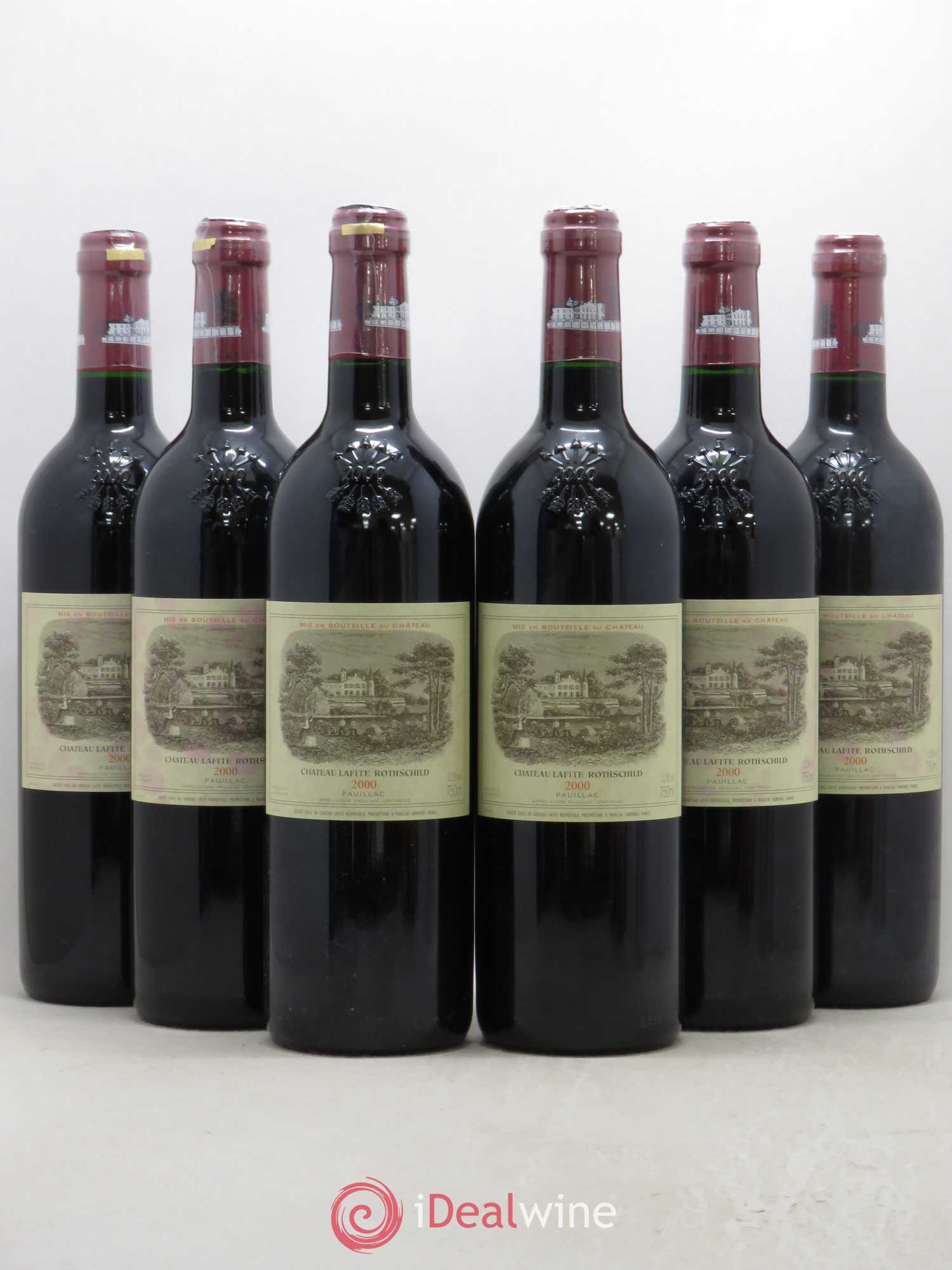 Château Lafite Rothschild 1er Grand Cru Classé 2000 - Lot de 6 bouteilles - 0