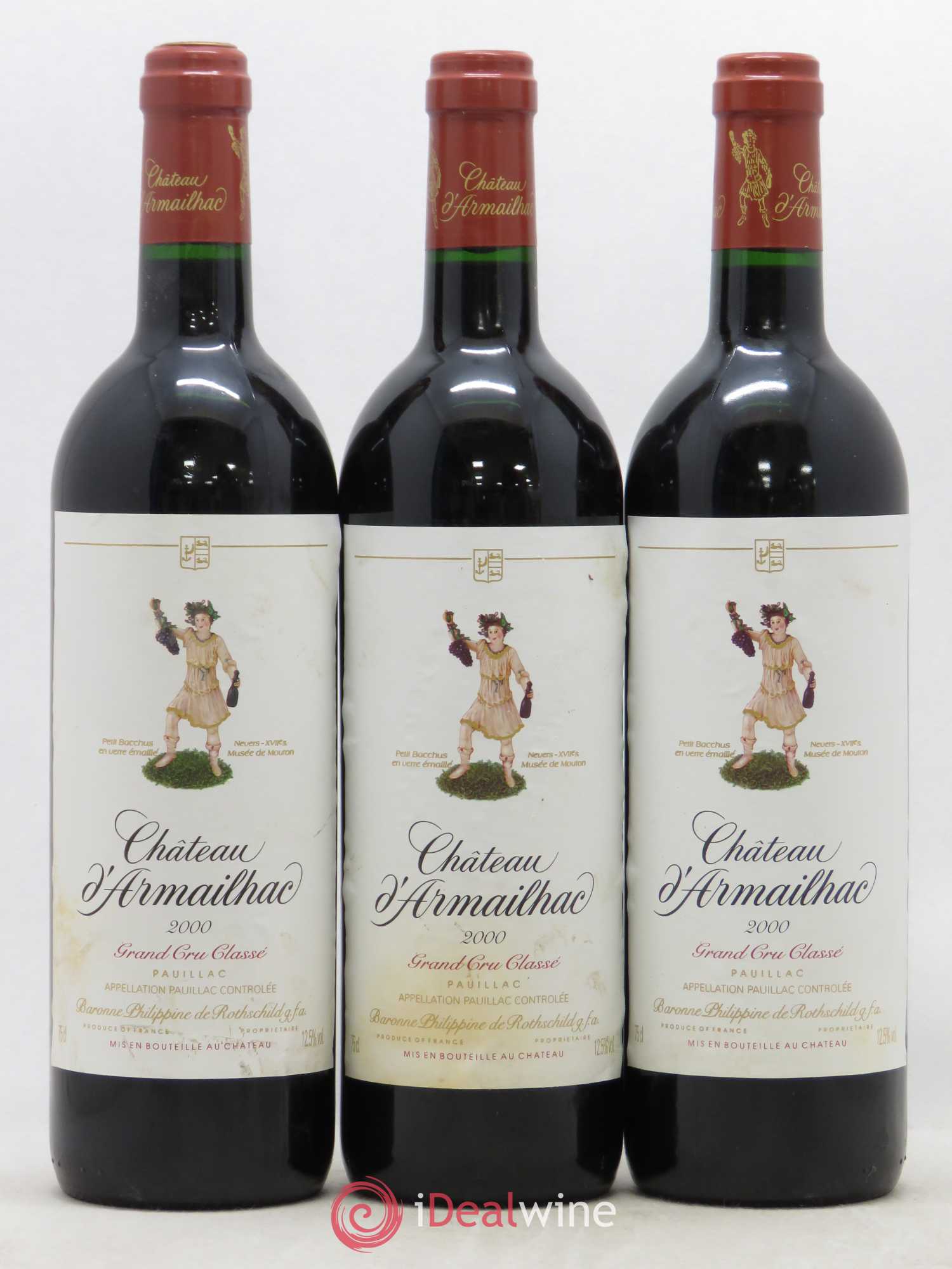 Château d' Armailhac - Mouton Baron(ne) Philippe 5ème Grand Cru Classé 2000 - Lot de 12 bouteilles - 4