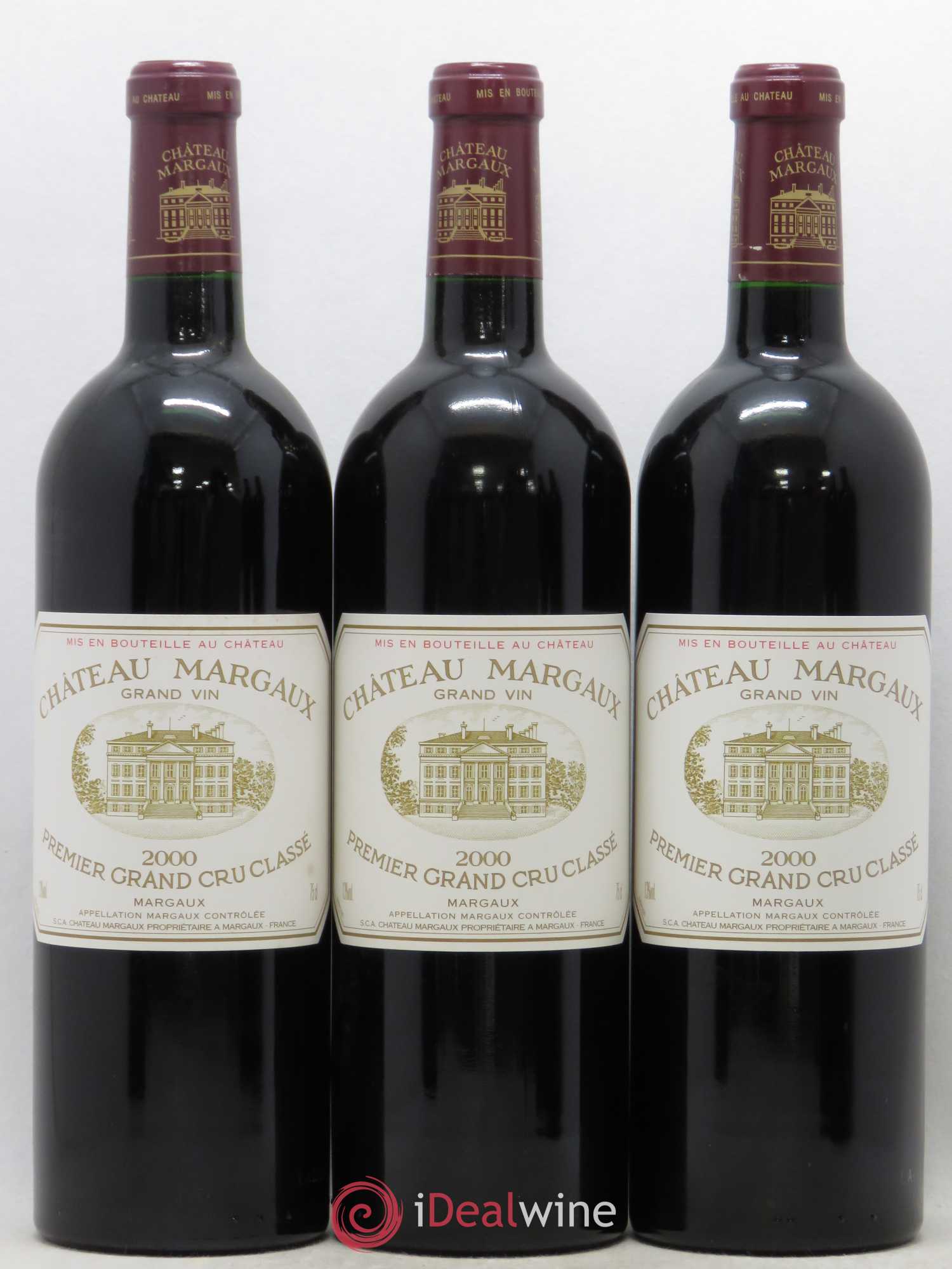 Château Margaux 1er Grand Cru Classé 2000 - Lot de 6 bouteilles - 1